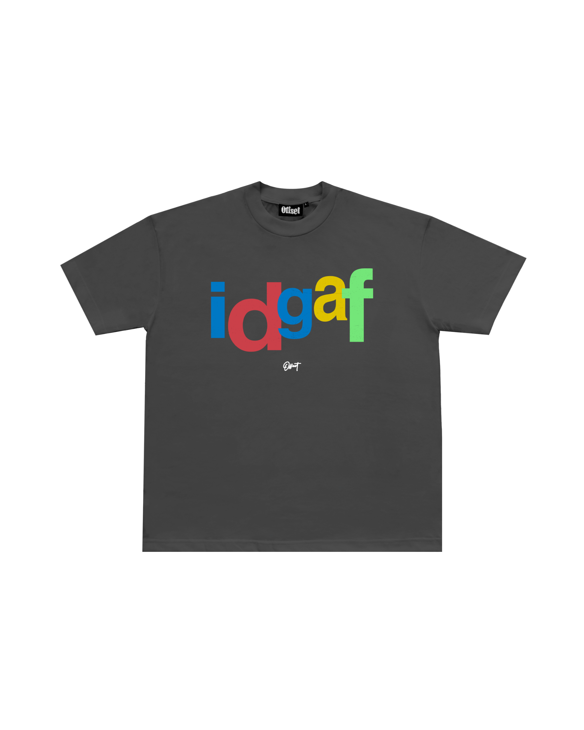IDGAF Tee S/S (Charcoal)