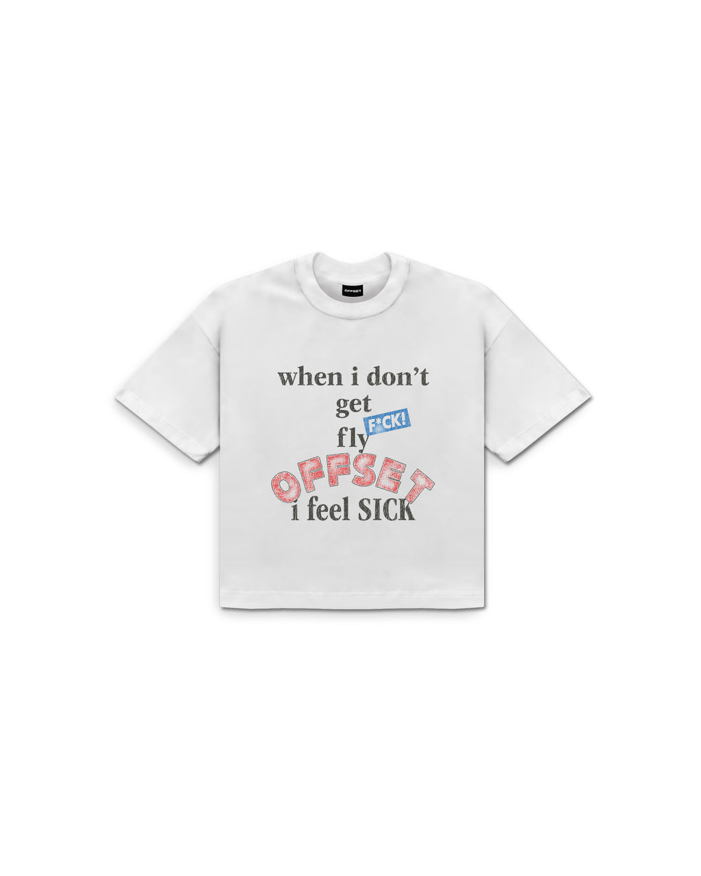 I Feel Sick Cropped Tee (White)