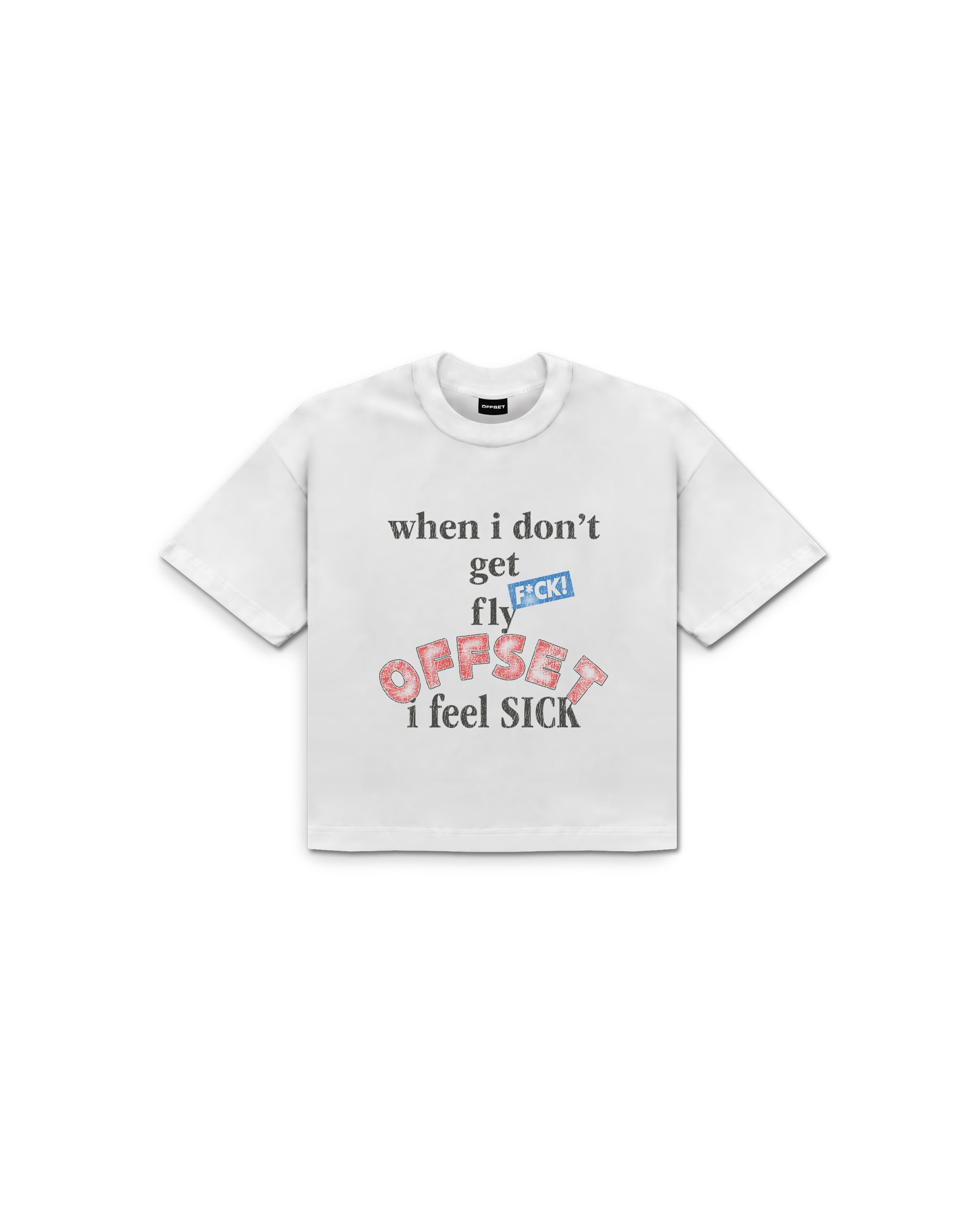 I Feel Sick Cropped Tee (White)