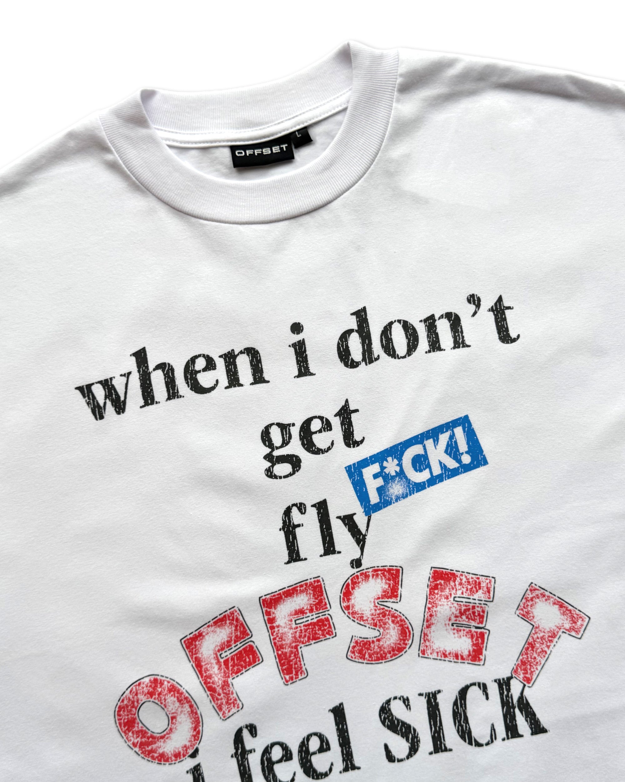 I Feel Sick Cropped Tee (White)