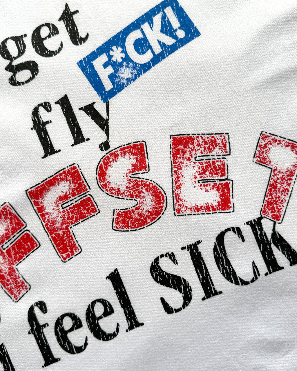 I Feel Sick Cropped Tee (White)