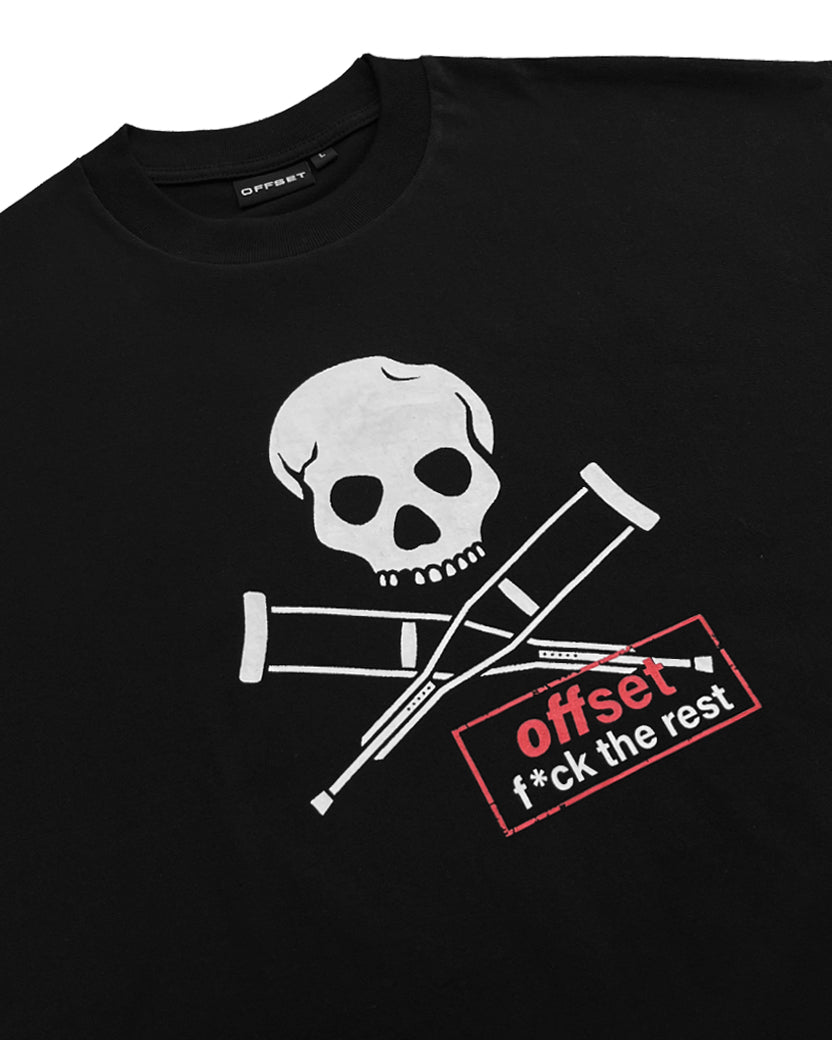 Jackass Cropped Tee (Black)