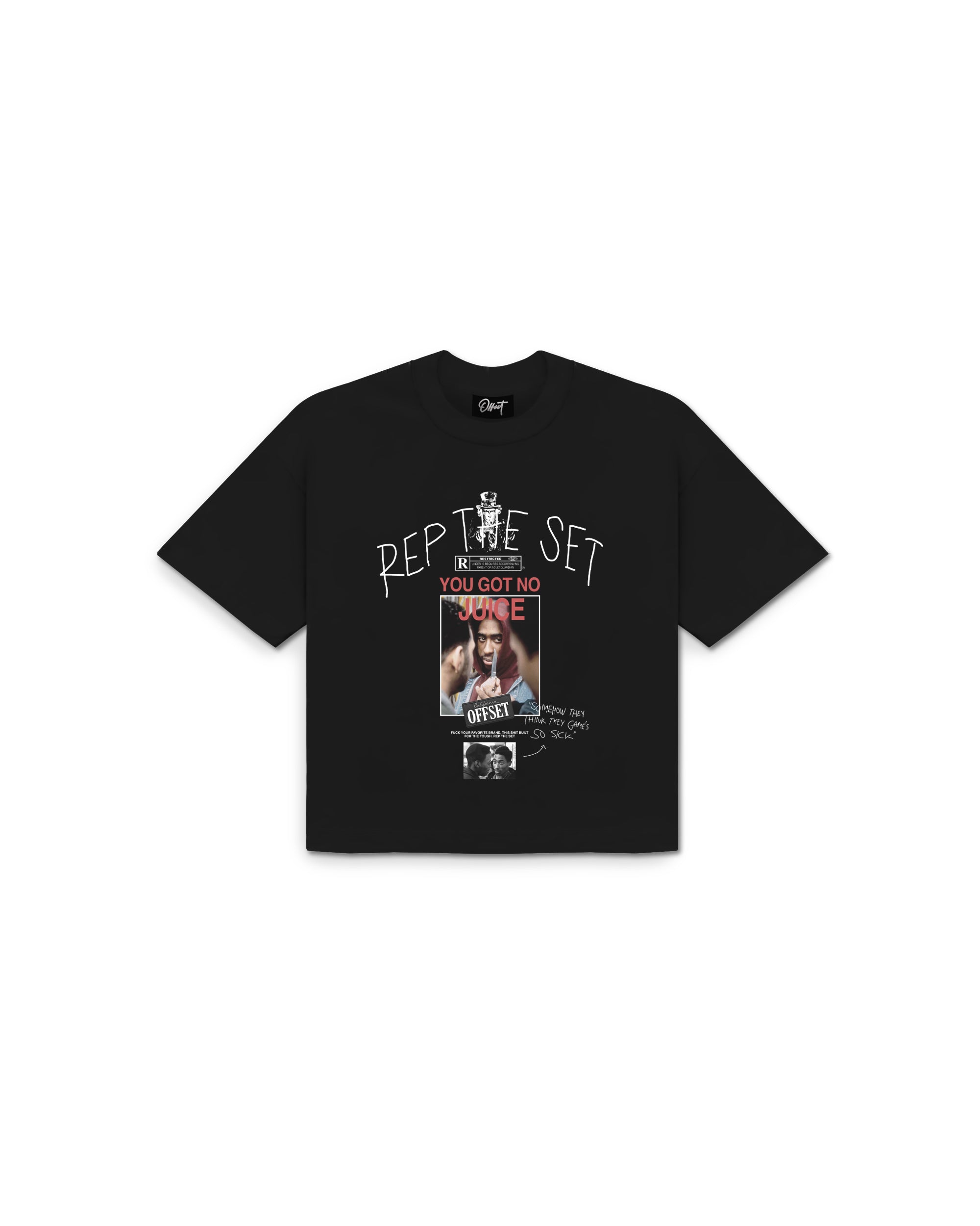 Juice Cropped Tee (Black)