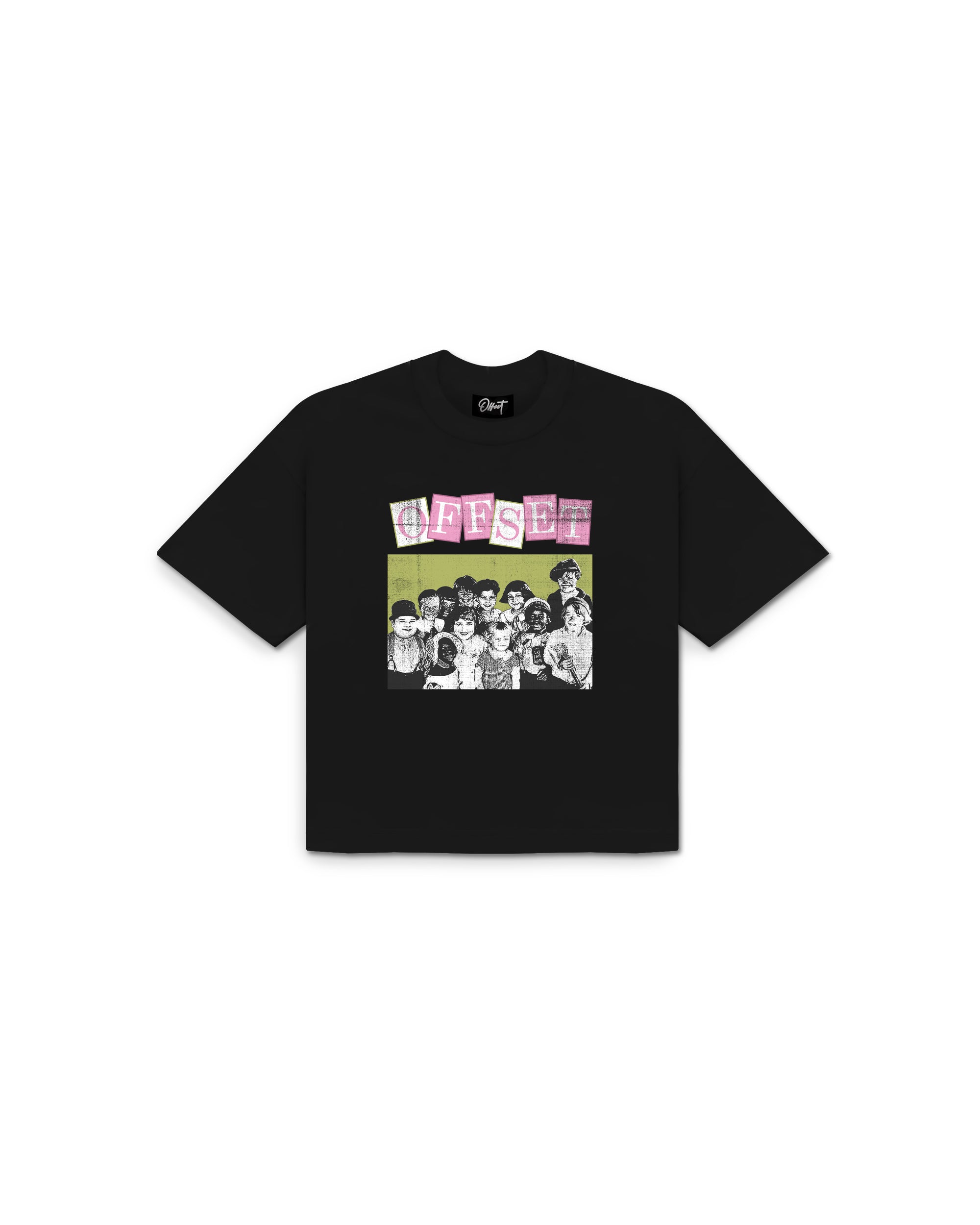 Children Cropped Tee (Black)