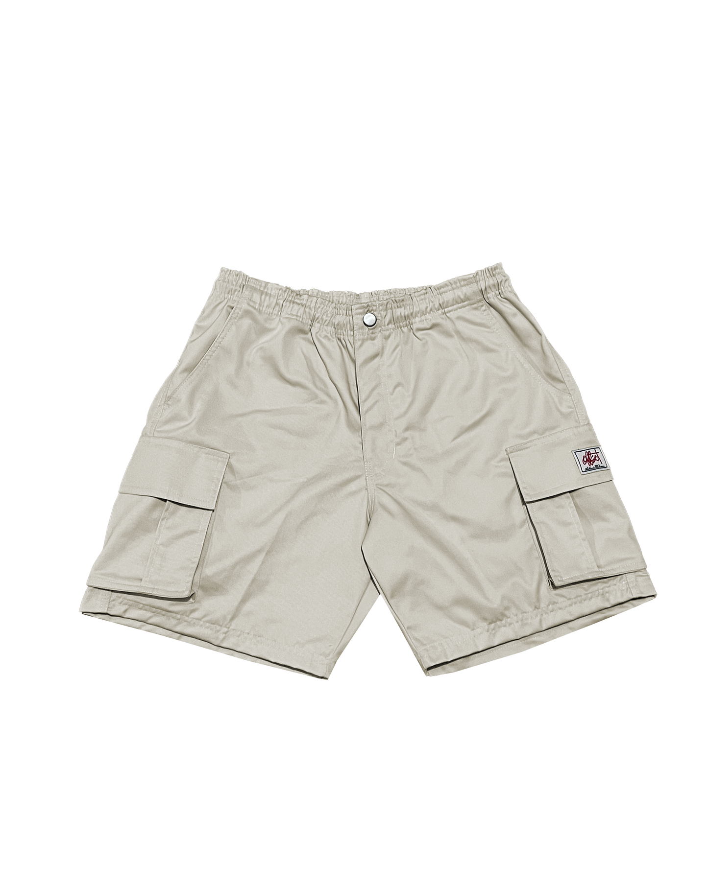 Twill Cargo Shorts (Light Khaki)