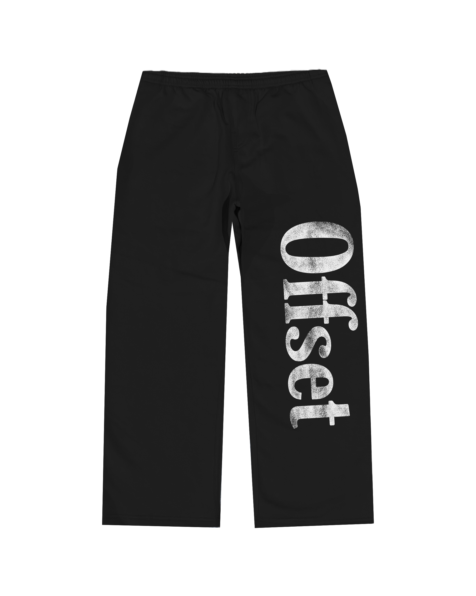 Vertical Baggy Sweatpants (Black)