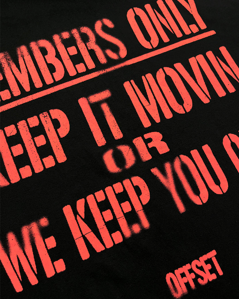 Member's Only Cropped Tee (Black)