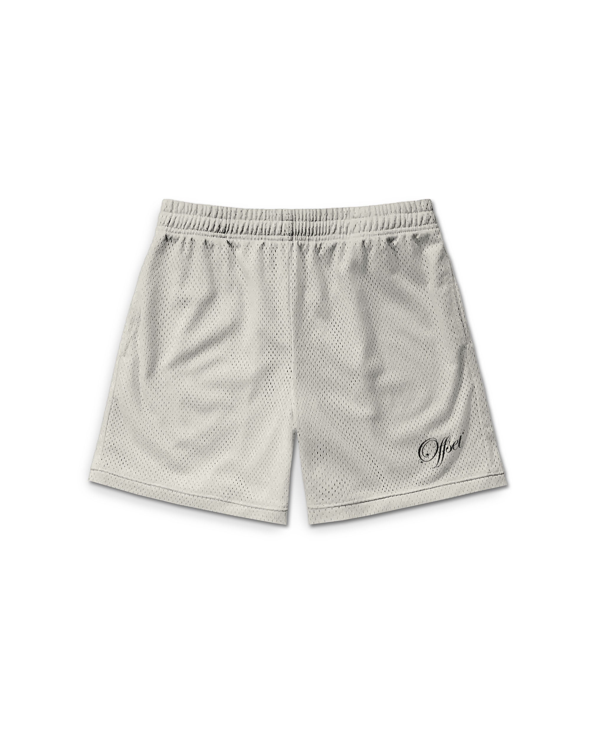 Premium Mesh Shorts (Off White)