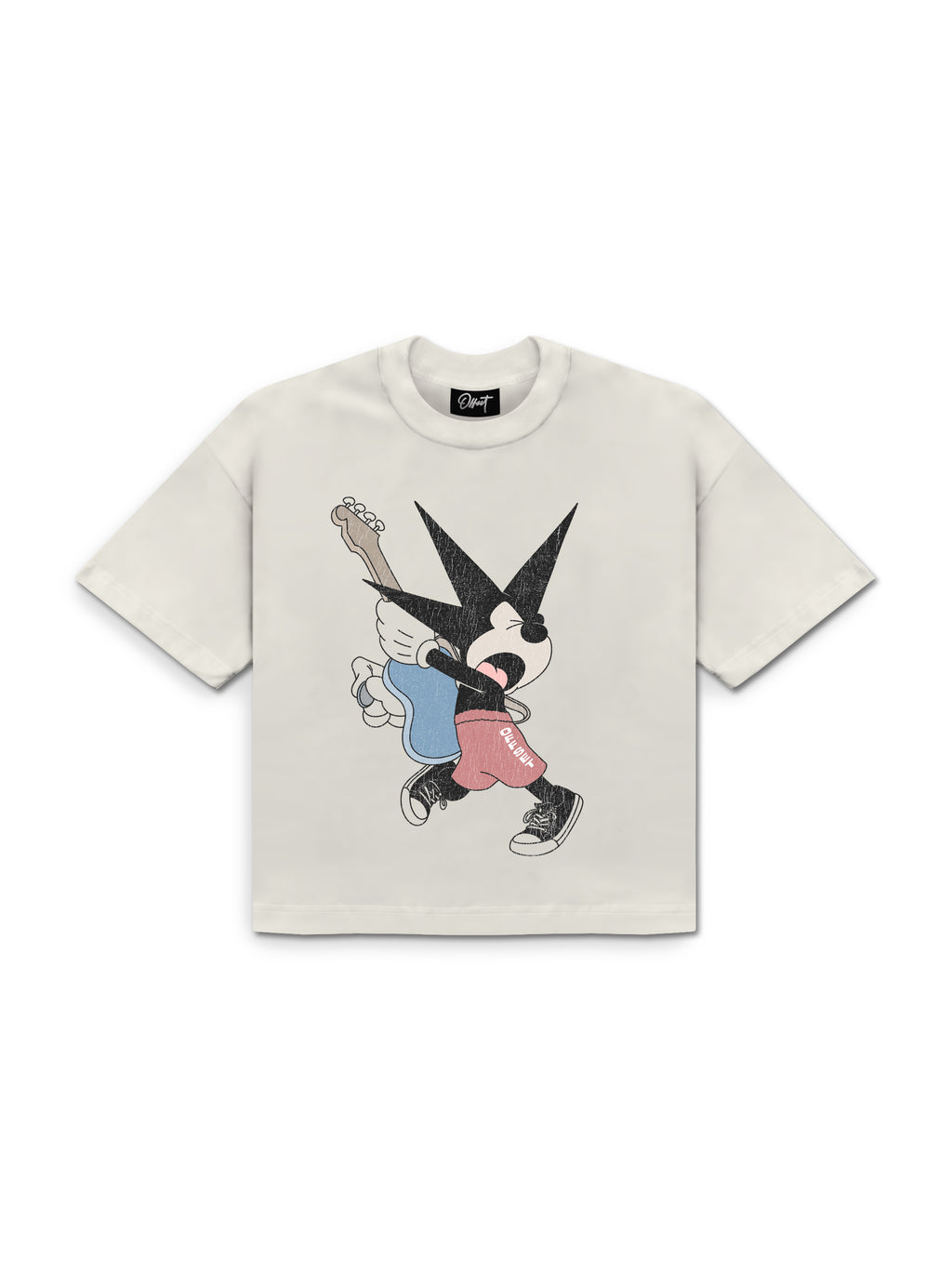 Mickey Cropped Tee (Off White)