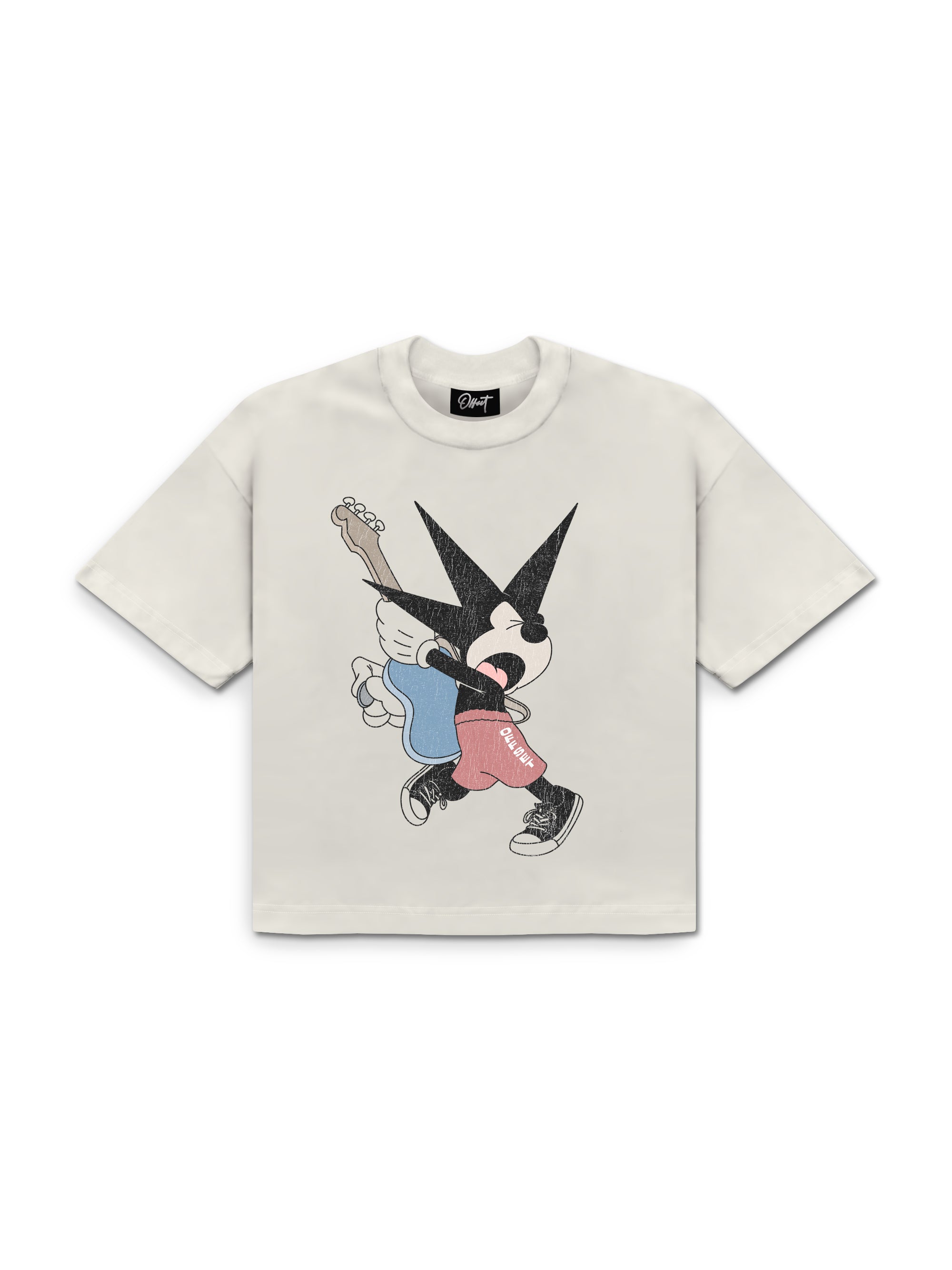 Mickey Cropped Tee (Off White)