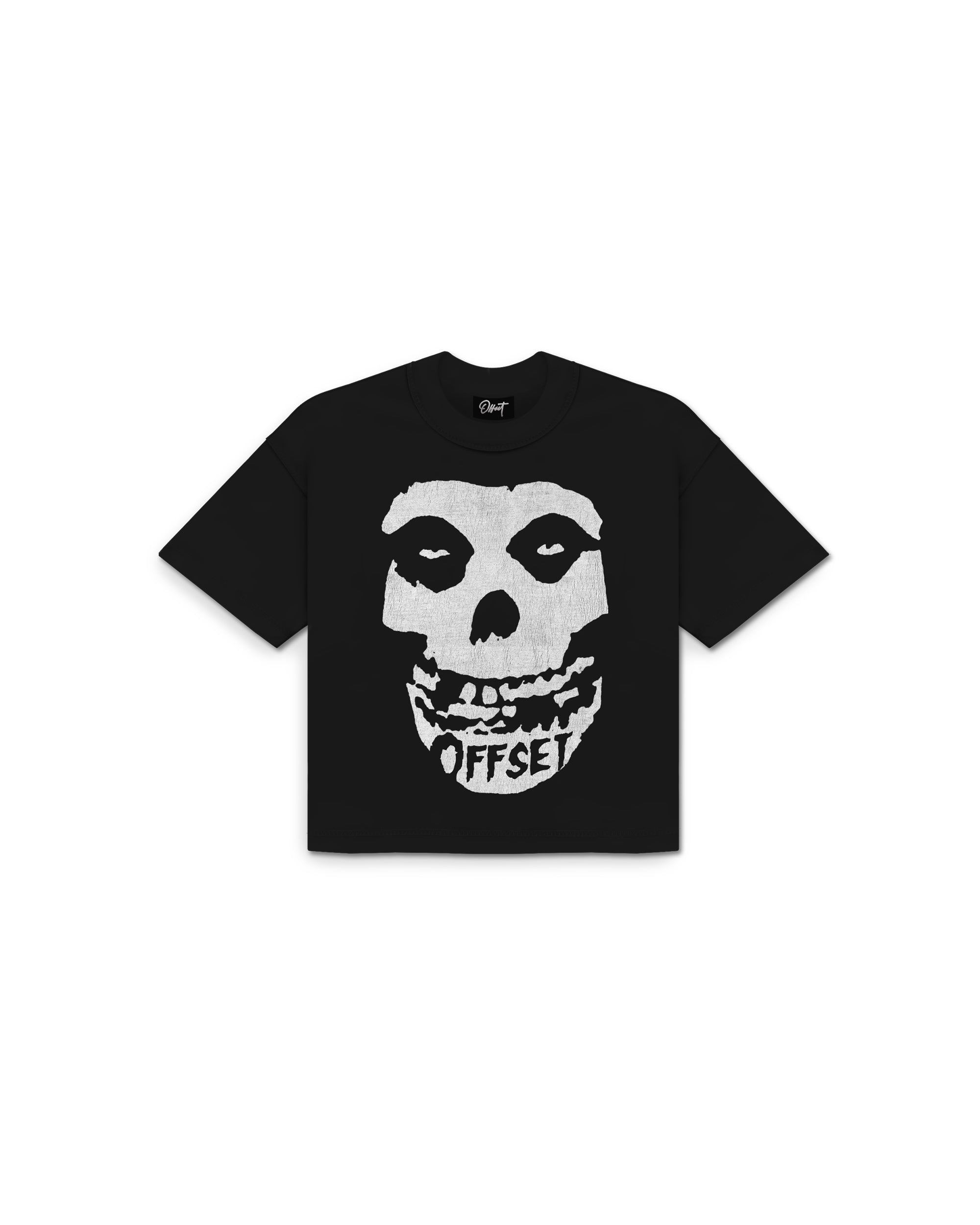 Misfit Cropped Reverse Tee (Black)