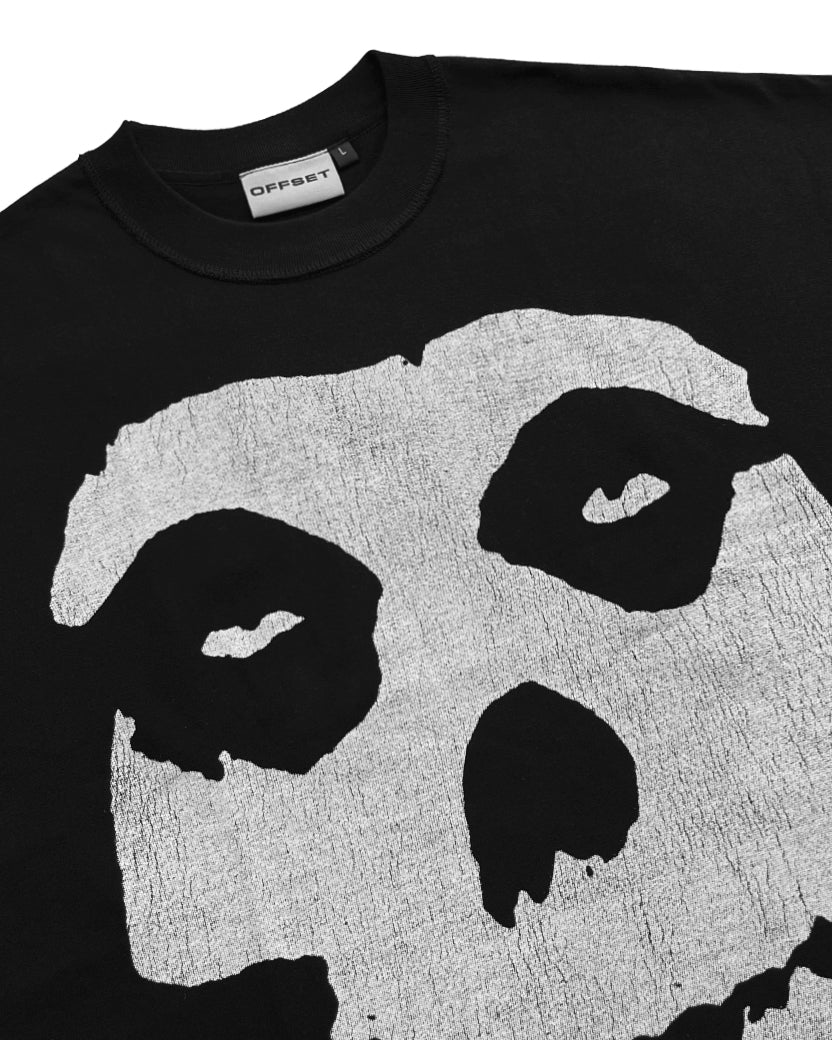 Misfit Cropped Reverse Tee (Black)