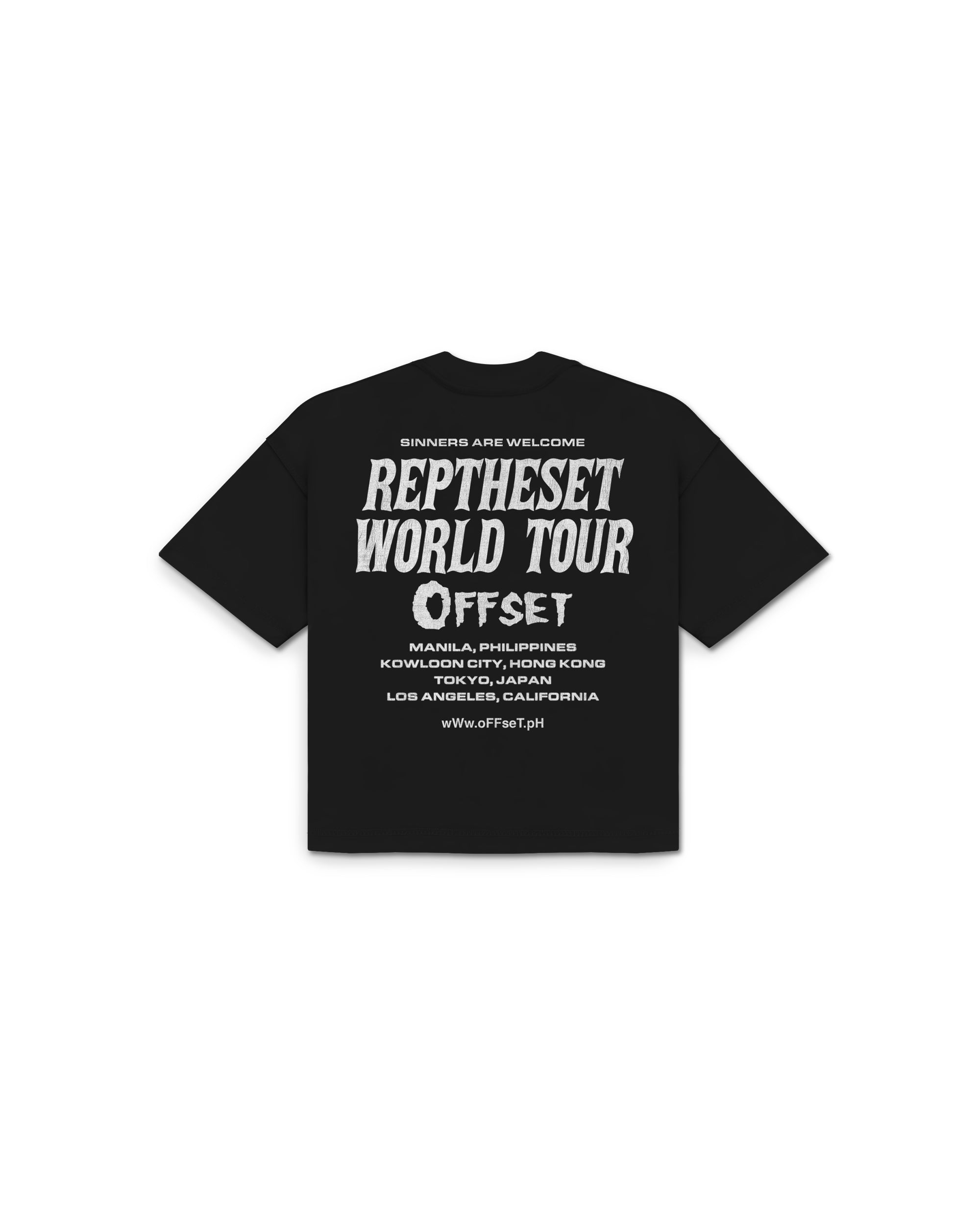 Misfit Cropped Reverse Tee (Black)