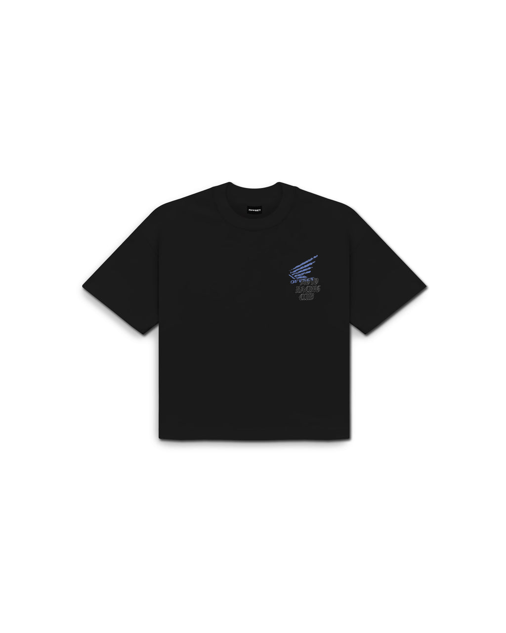 Moto Racing Club Cropped Tee (Black)