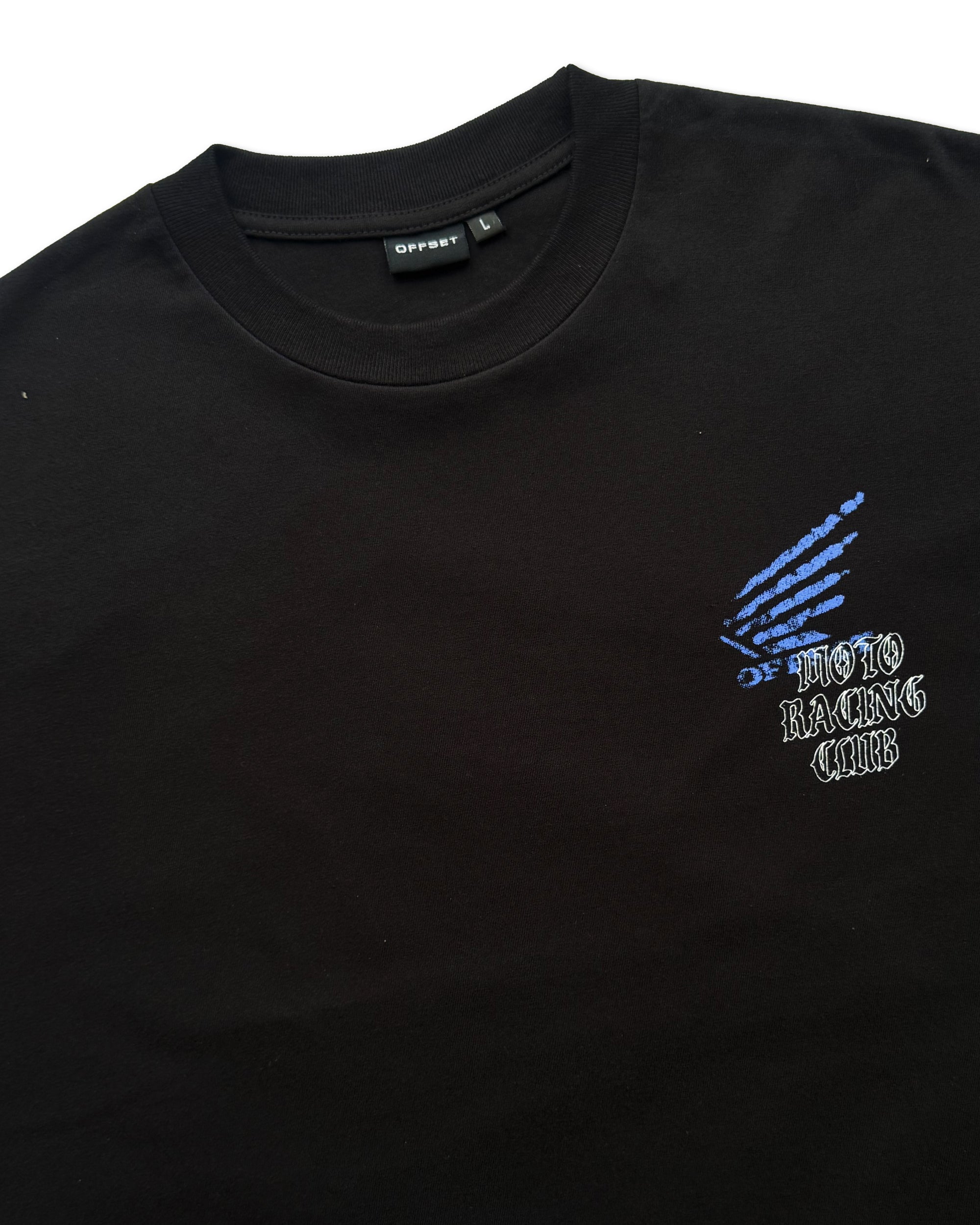 Moto Racing Club Cropped Tee (Black)