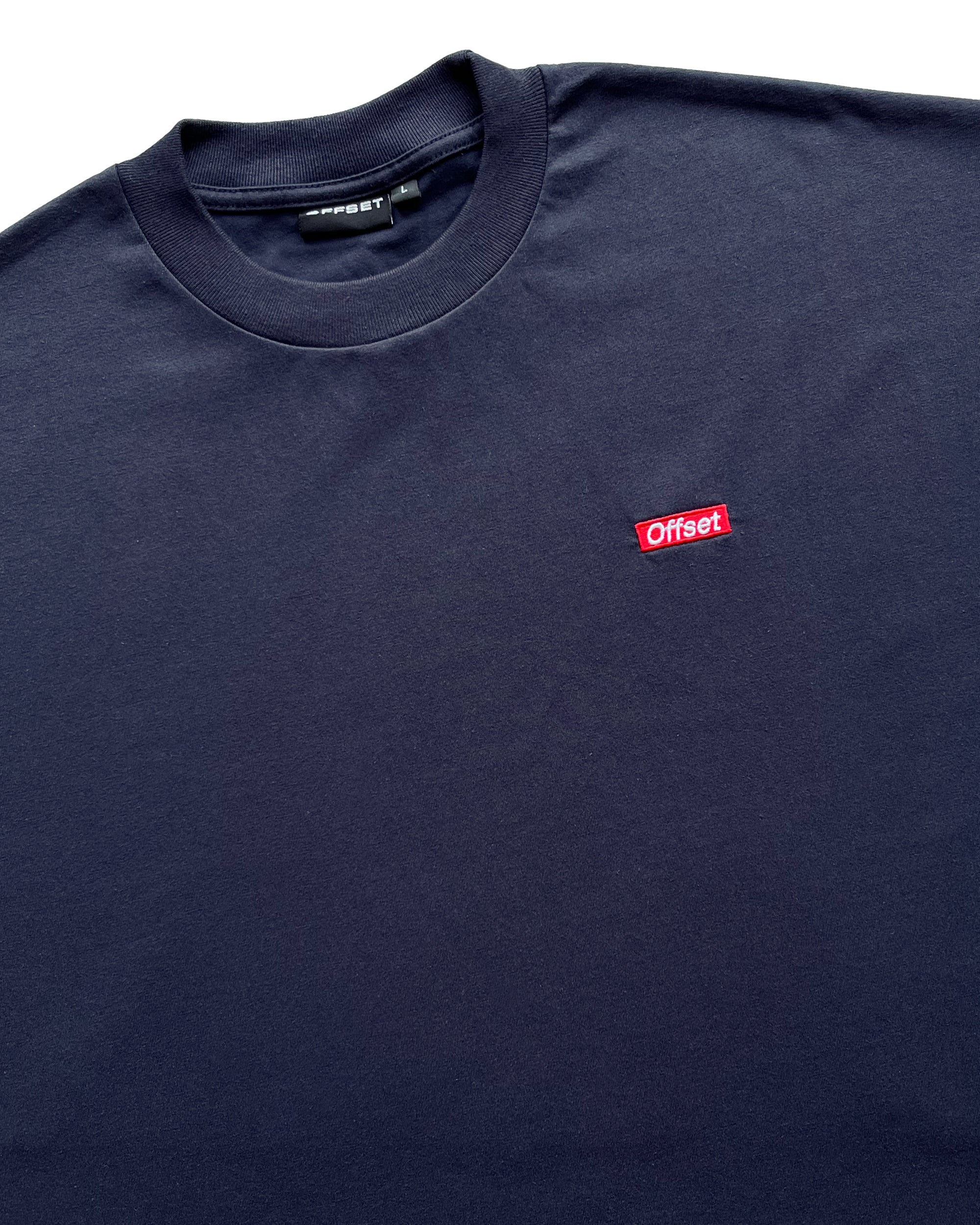 Box Logo Embroid Tee (Navy Blue)
