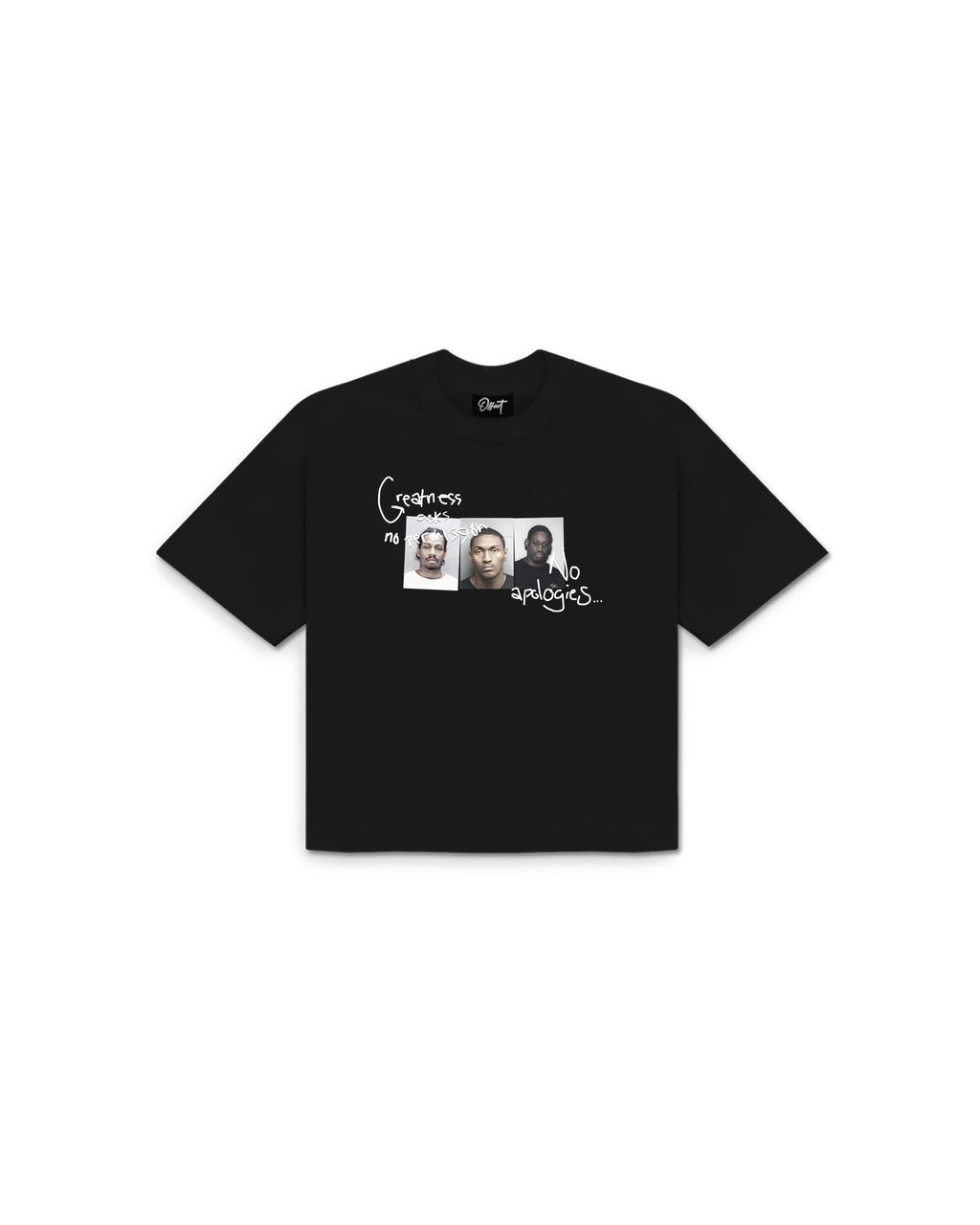No Apologies Cropped Tee (Black)