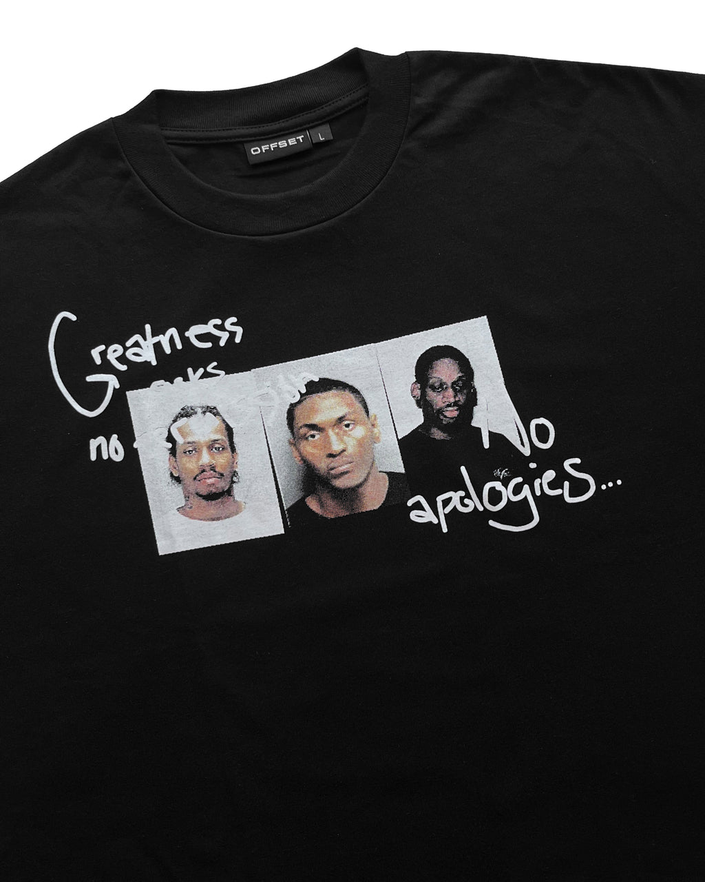 No Apologies Cropped Tee (Black)