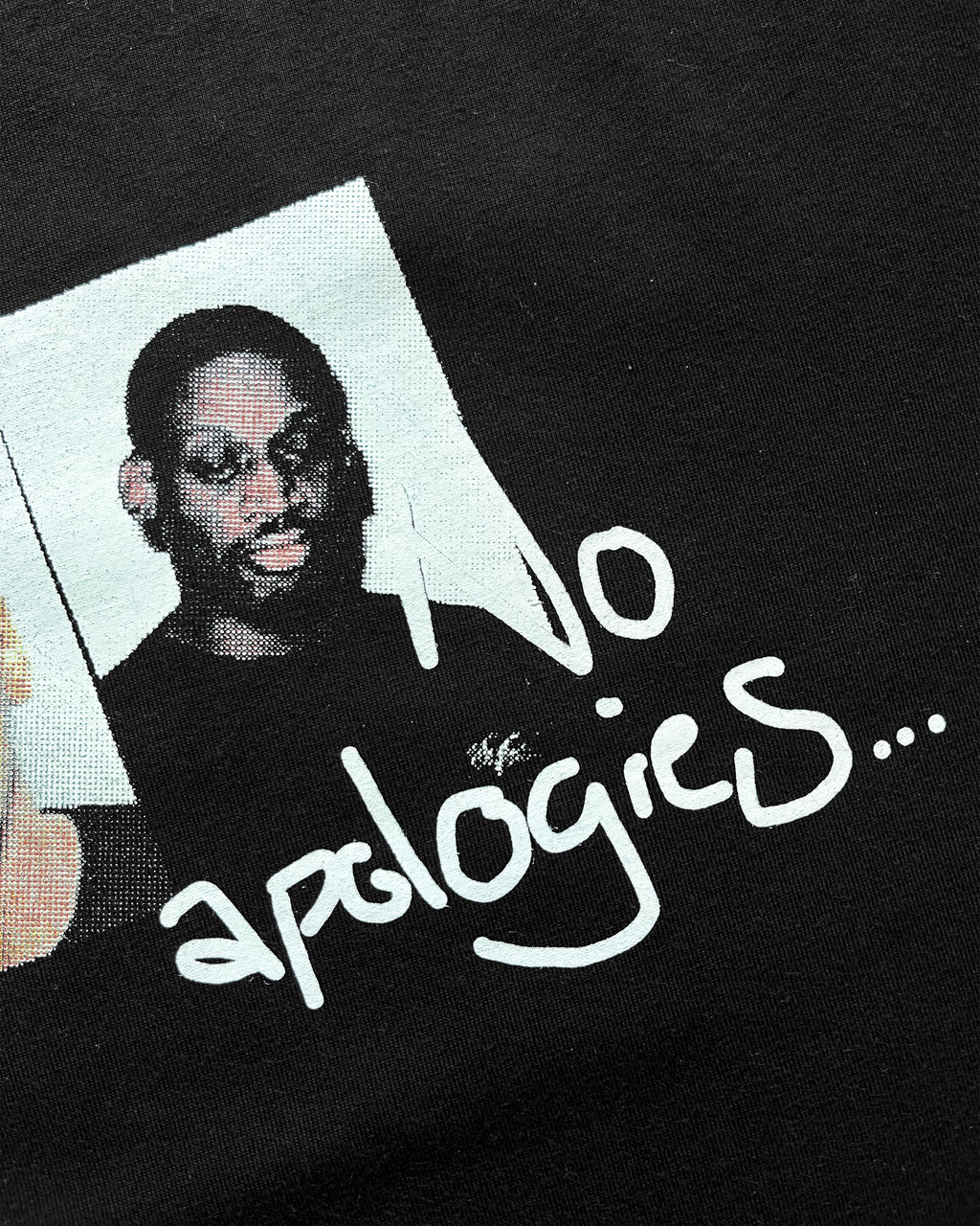 No Apologies Cropped Tee (Black)