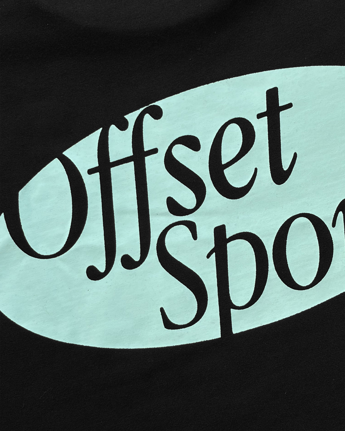 Offset Sports Cropped Tee (Black)