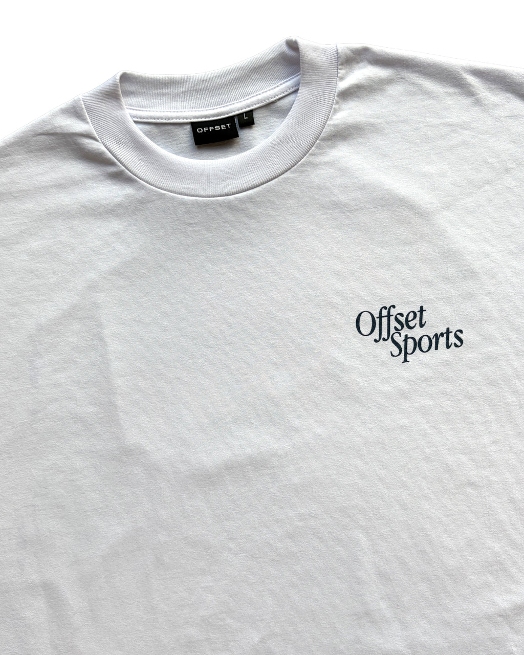 Offset Sports Cropped Tee (White)