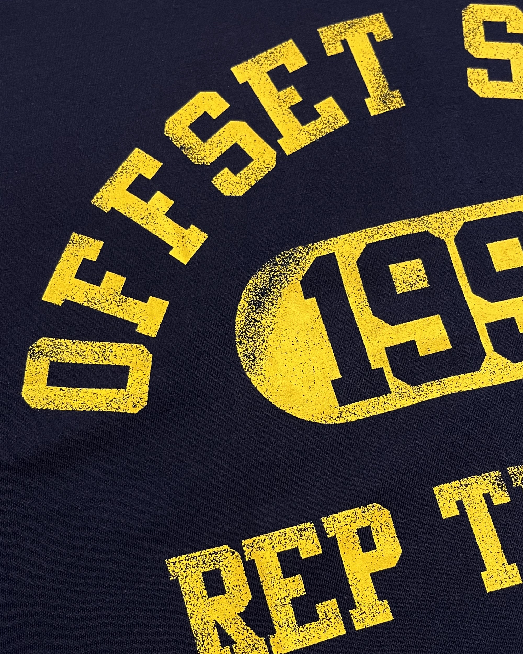 Offset State Tee (Navy Blue)