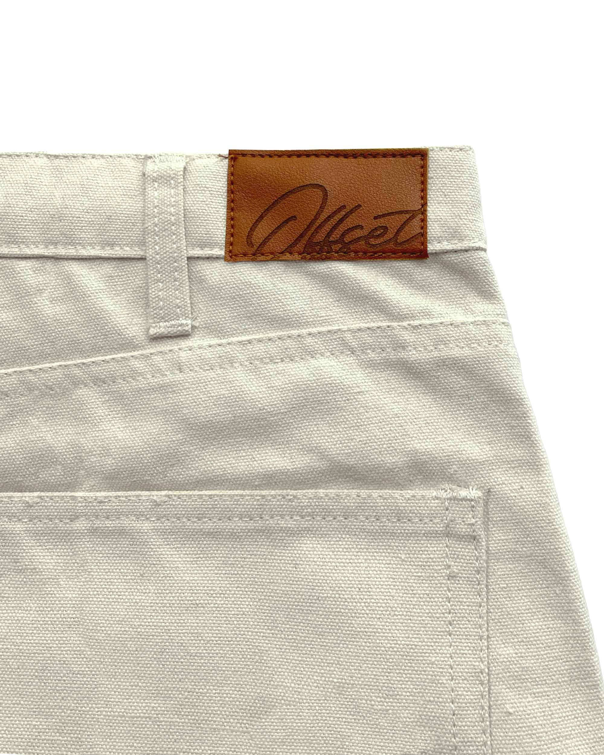 Double Knee Carpenter Canvas Pants (Off White)