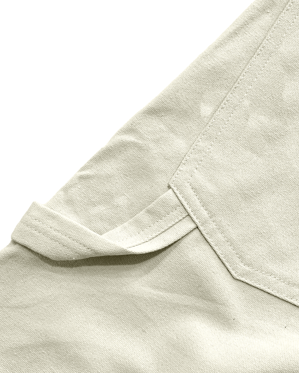Double Knee Carpenter Canvas Pants (Off White)