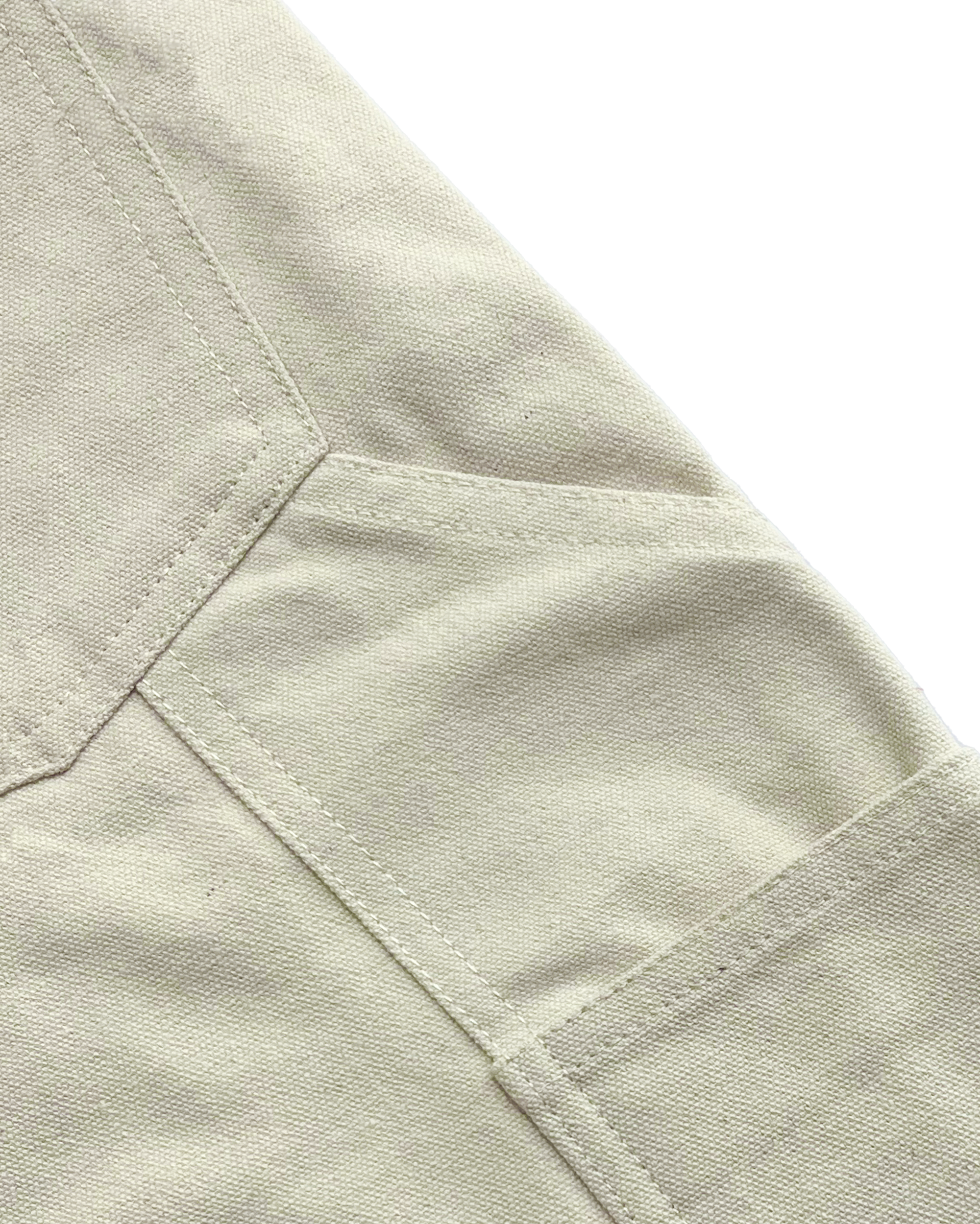 Double Knee Carpenter Canvas Pants (Off White)