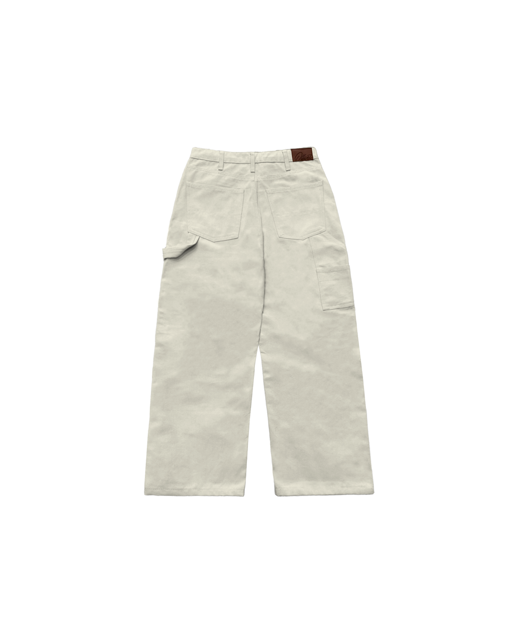 Double Knee Carpenter Canvas Pants (Off White)