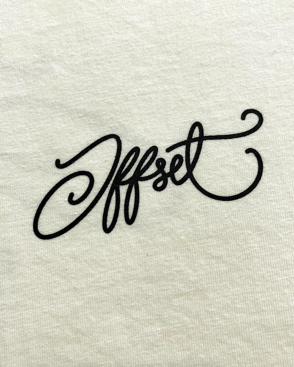 Basic Script Tee (Off White)