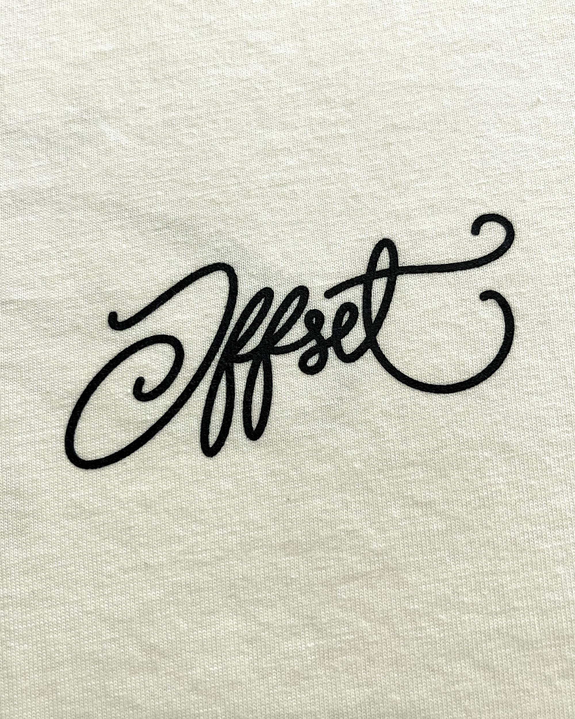 Basic Script Tee (Off White)