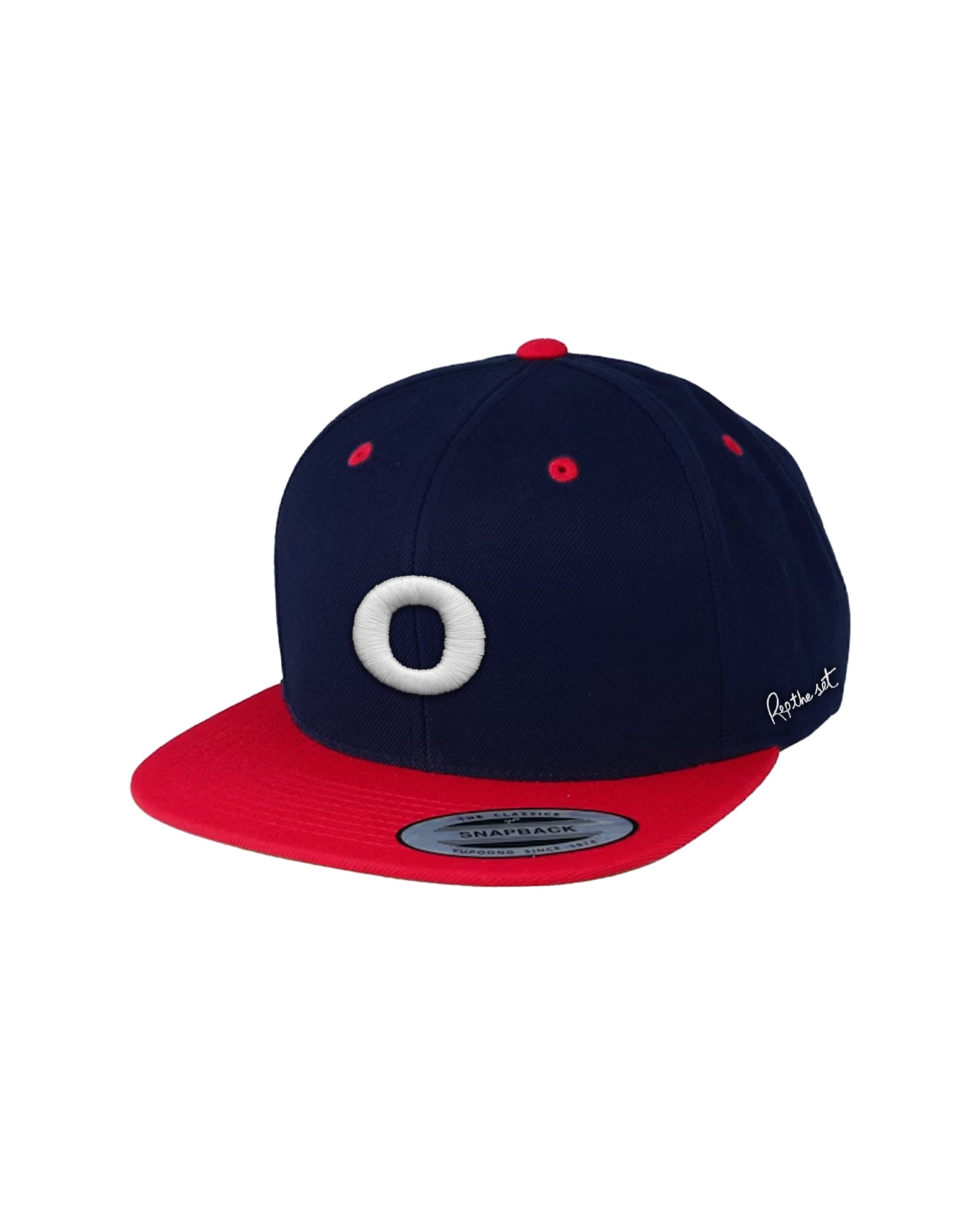 O Logo Snapback (Navy Blue)