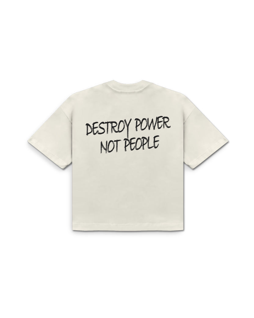 Power Cropped Tee (Off White)