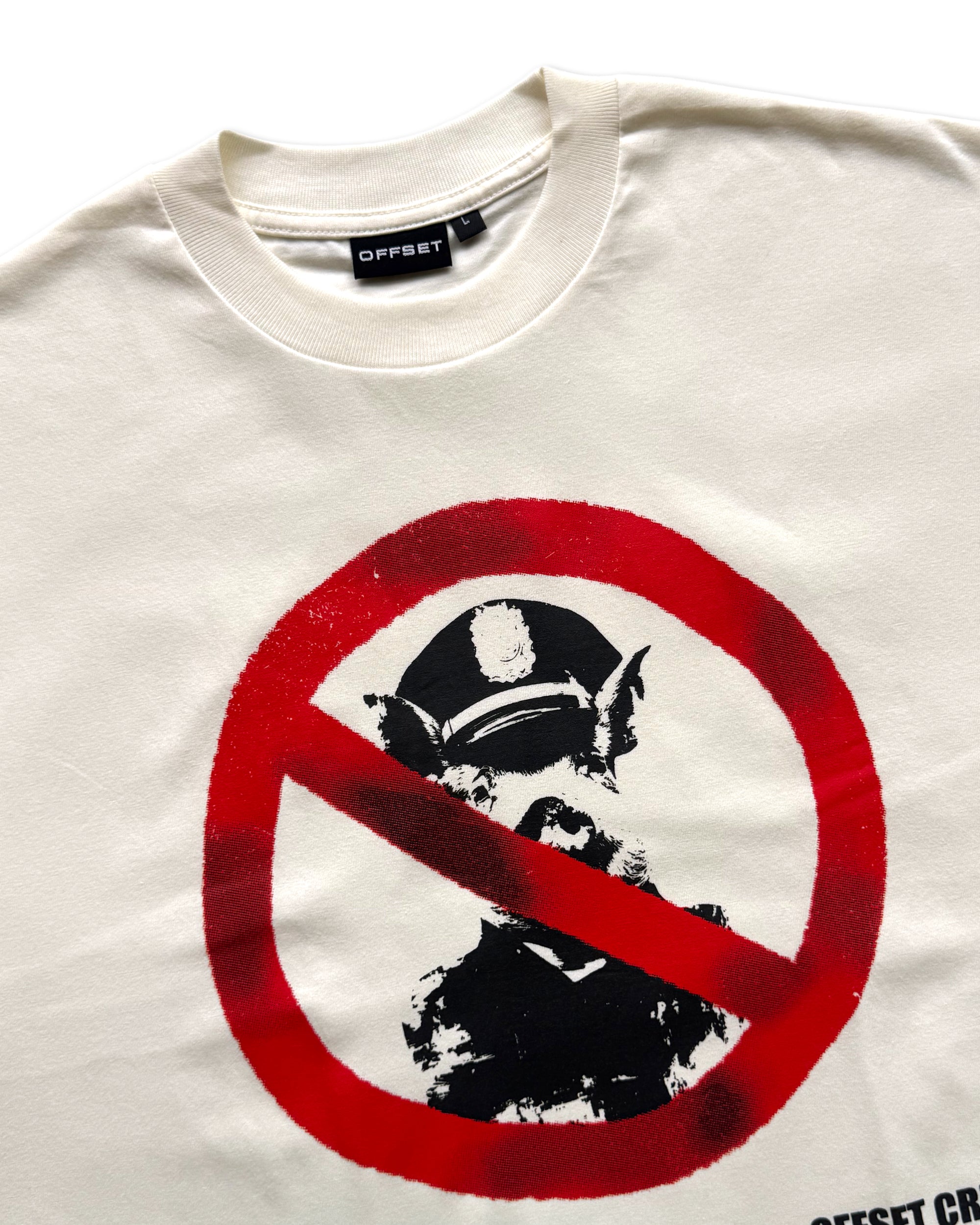 Pig Cropped Tee (Off White)