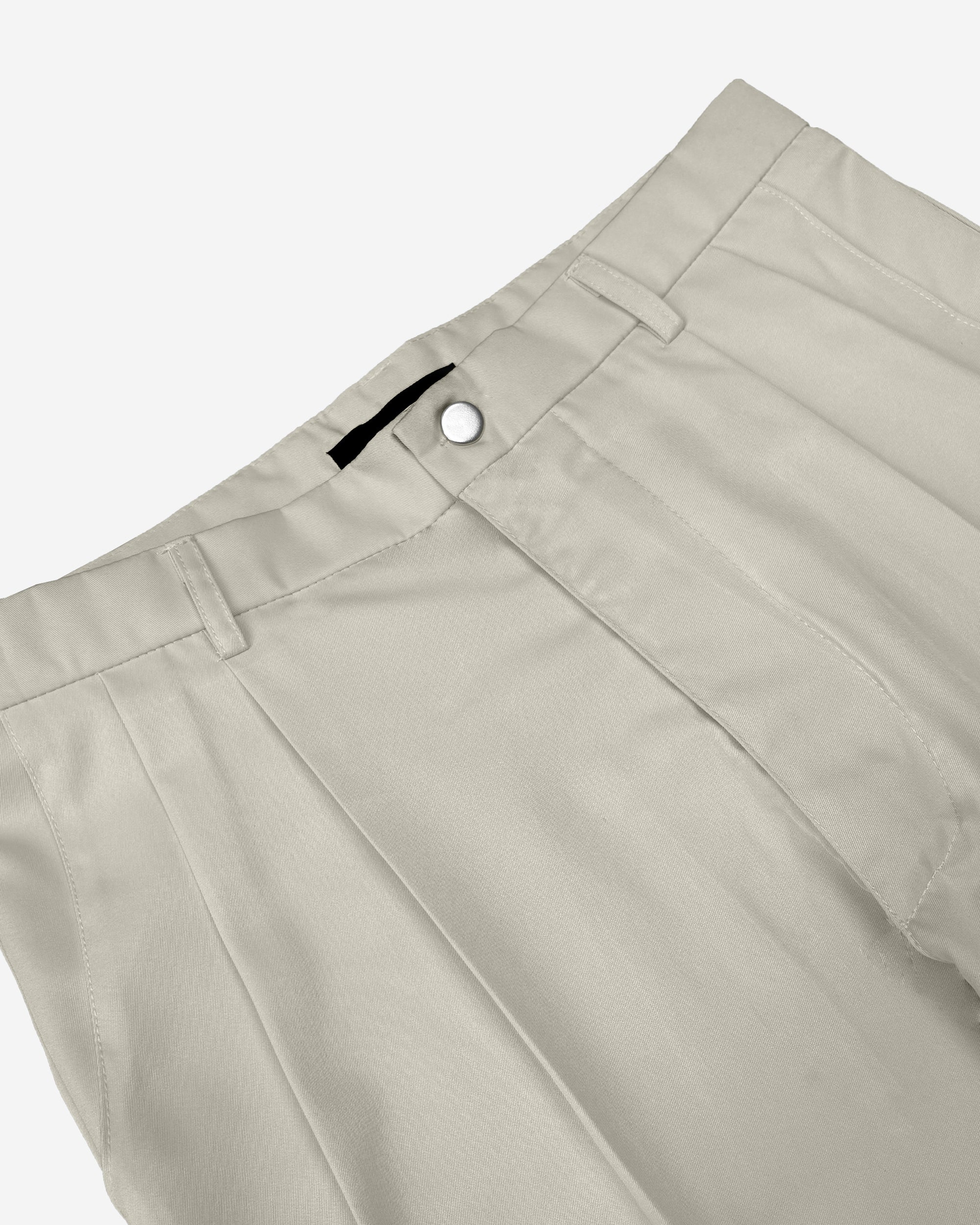 Pleated Trouser (Off White)
