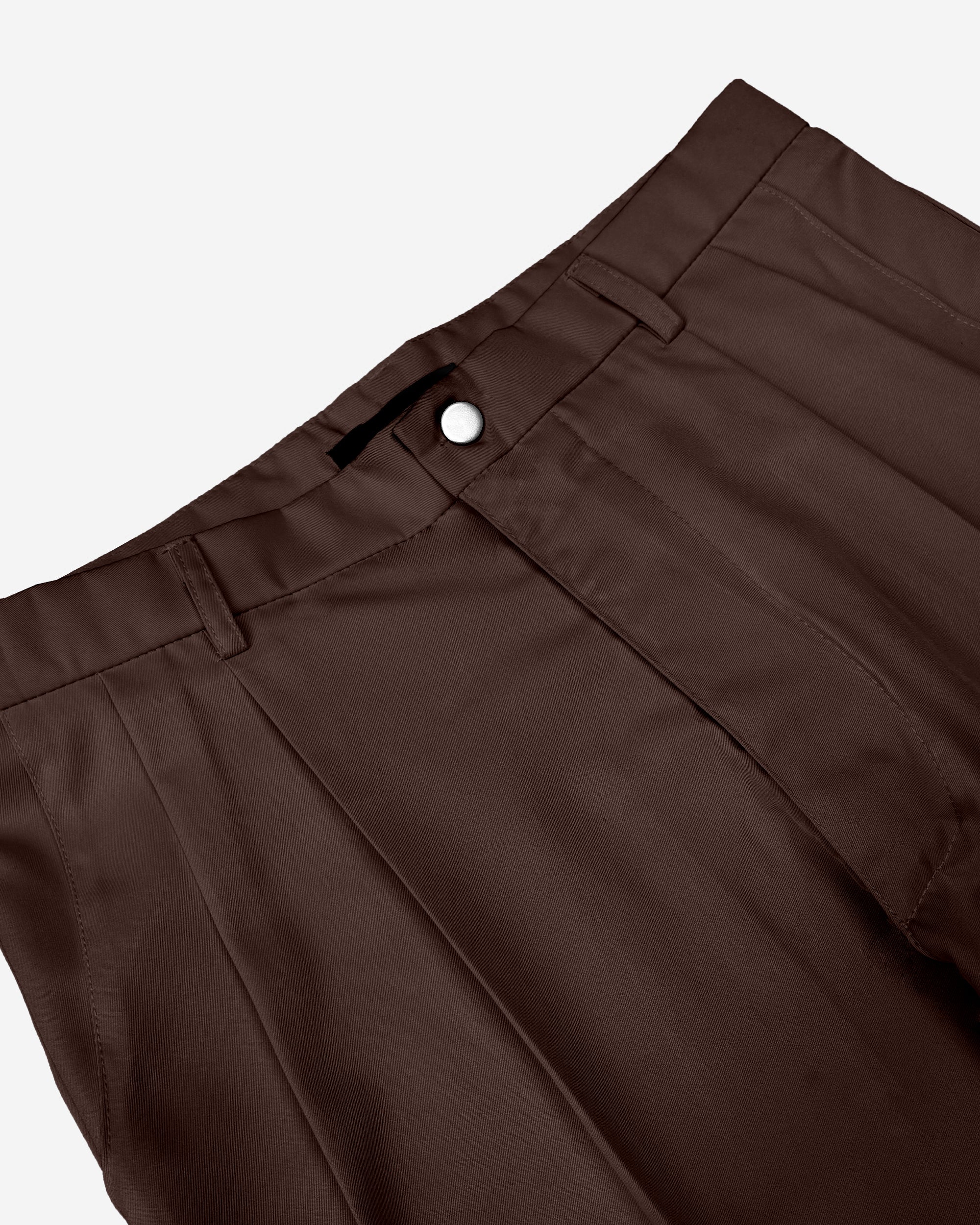 Pleated Trouser (Brown)