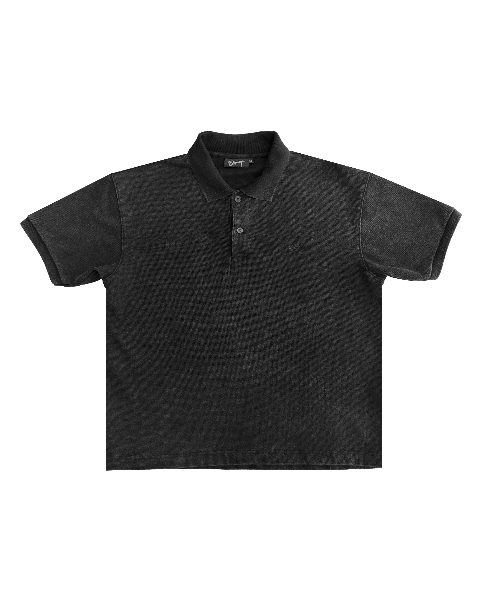 Signature Piqué Polo S/S (Washed Black)