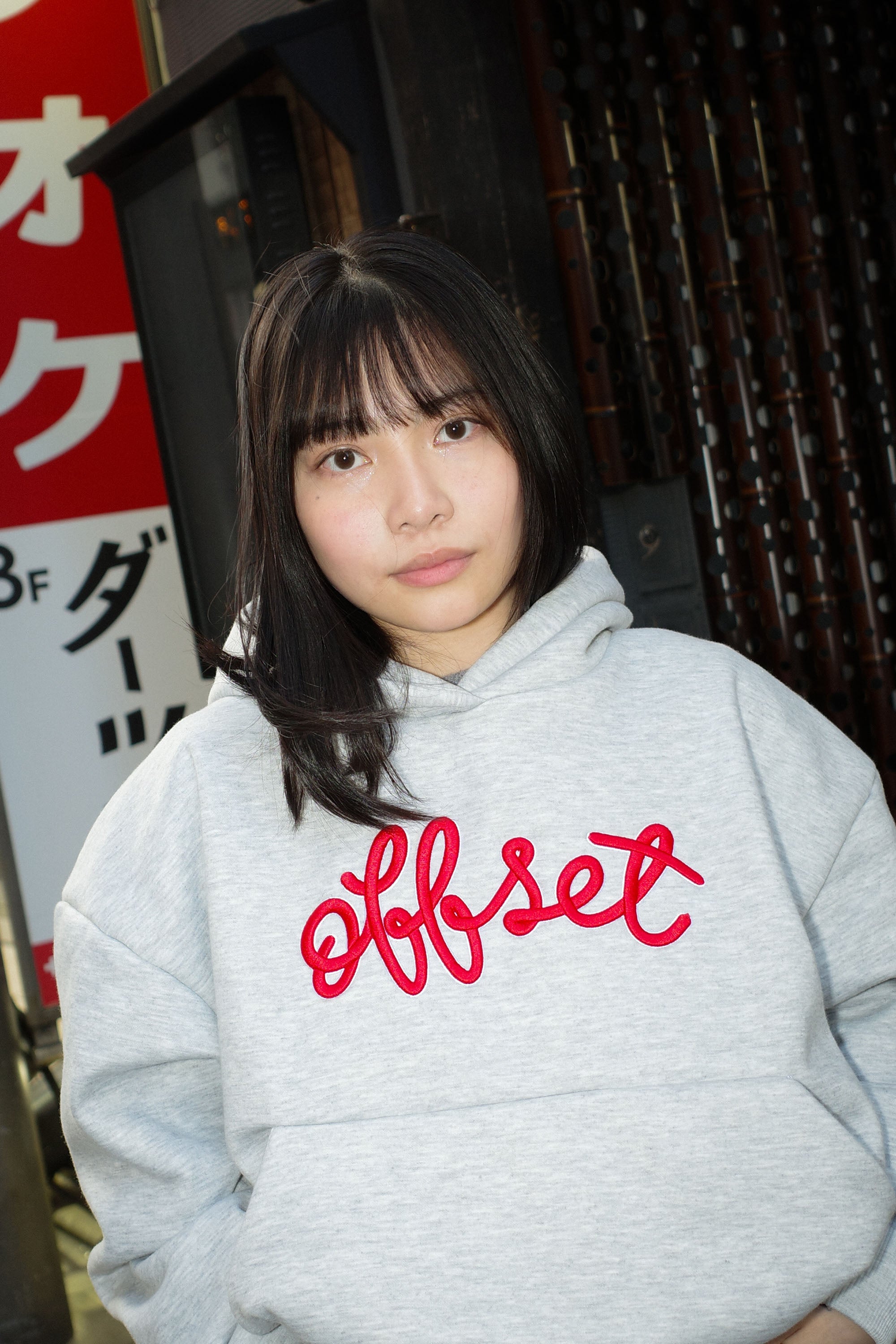 Loop Cropped Hoodie (Heather Grey)