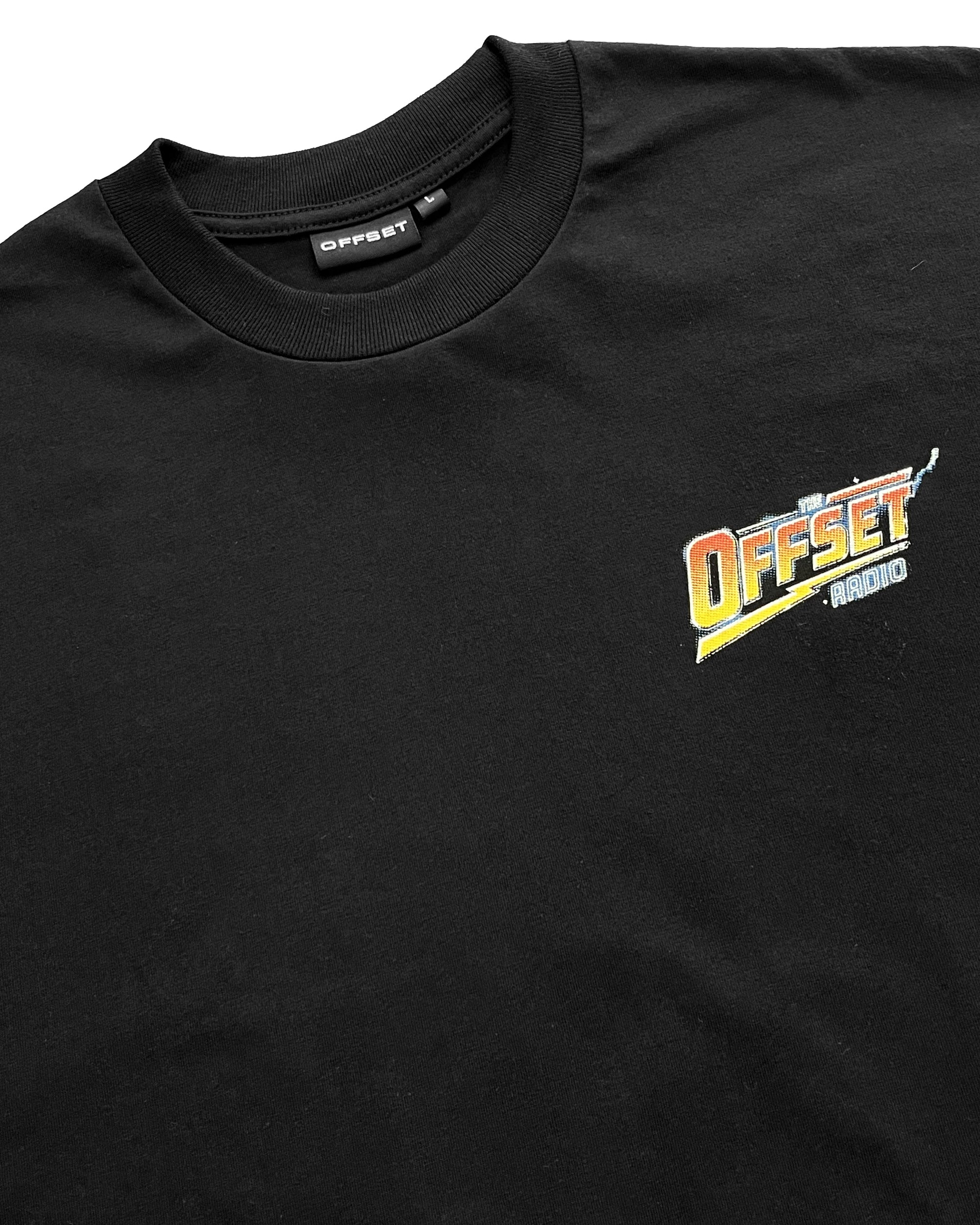 Radio Cropped Tee (Black)