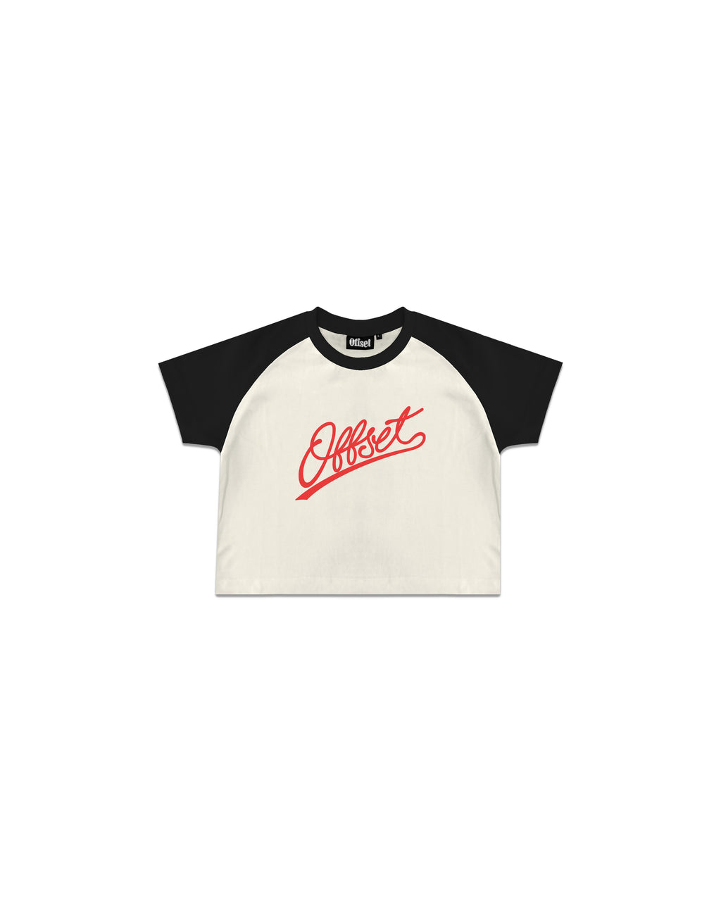 Script Raglan Baby Tee (Black)