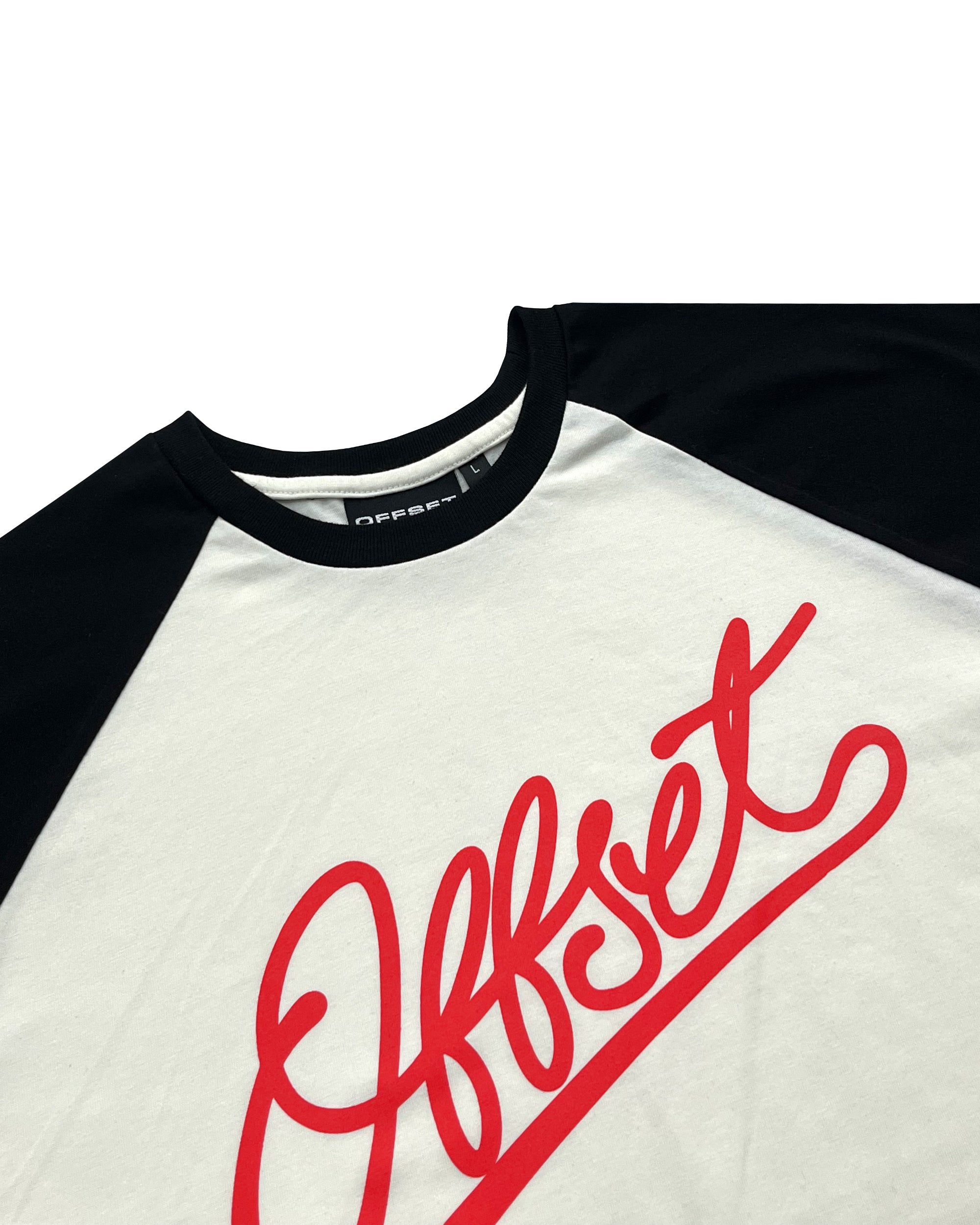 Script Raglan Baby Tee (Black)