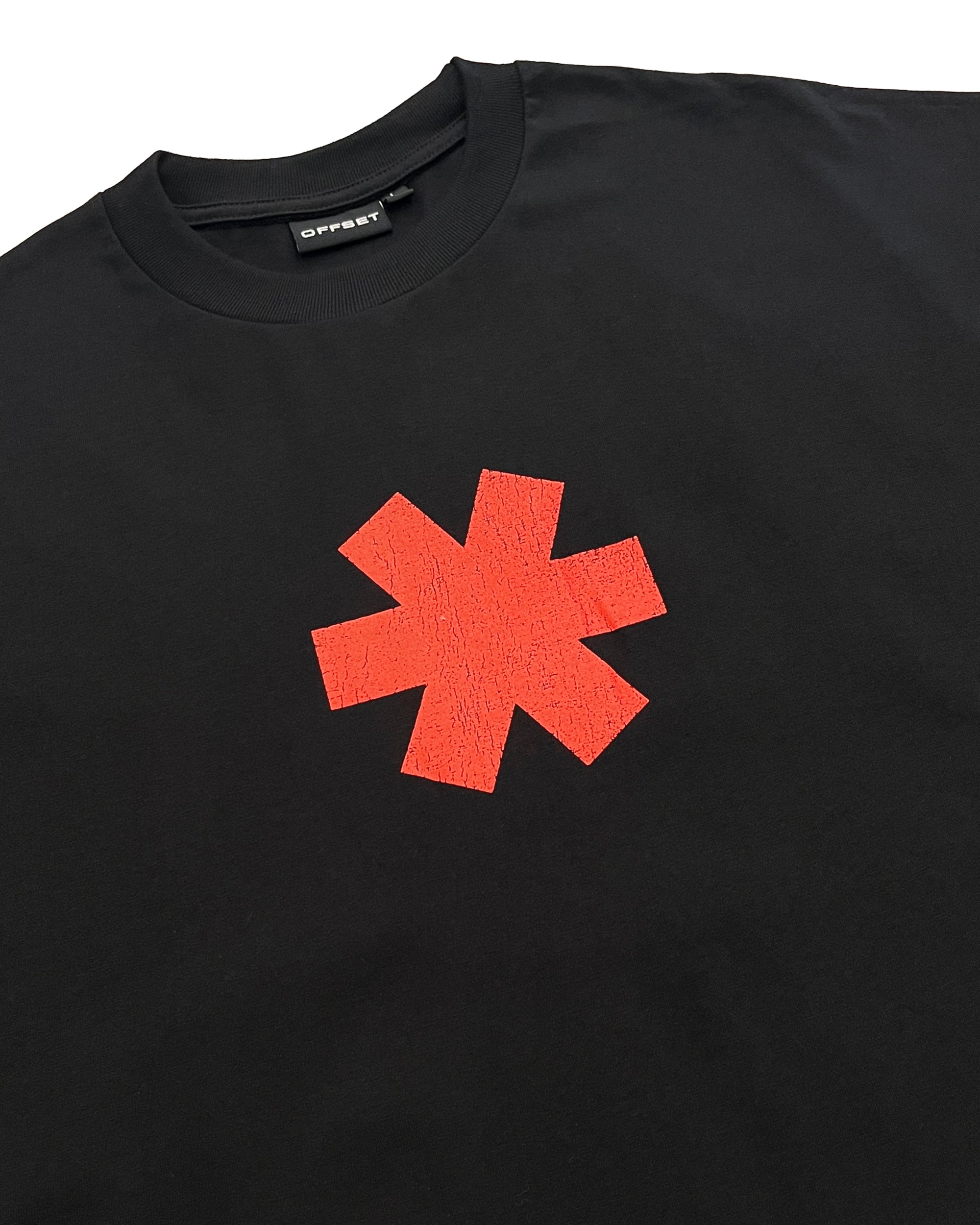 Red Hot Cropped Tee (Black)