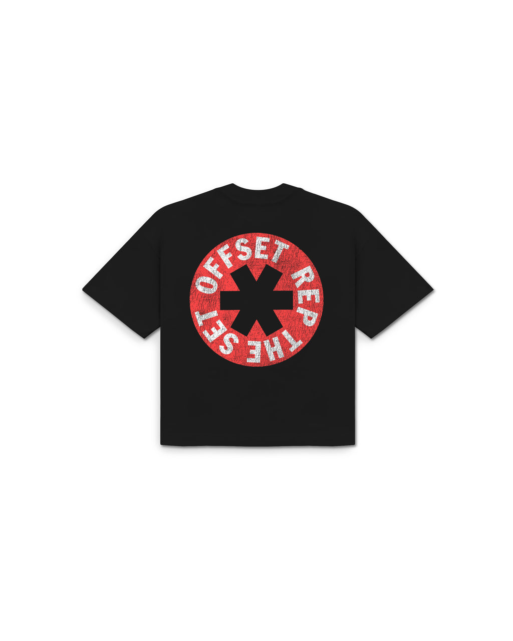 Red Hot Cropped Tee (Black)