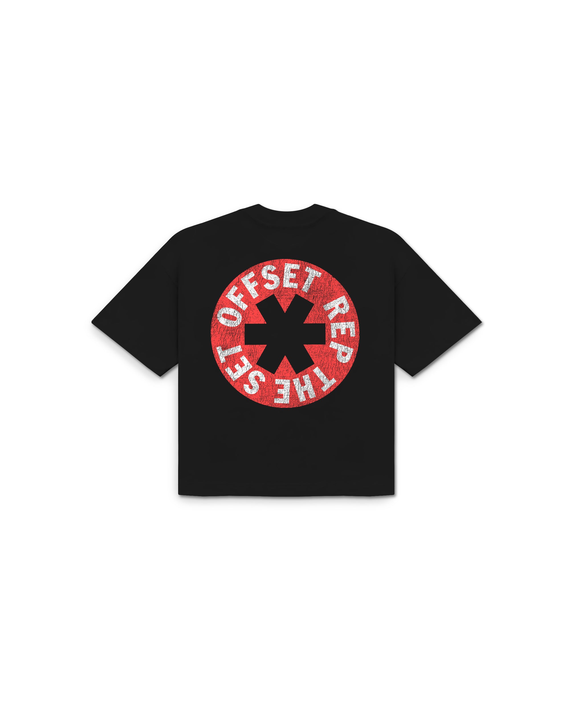 Red Hot Cropped Tee (Black)