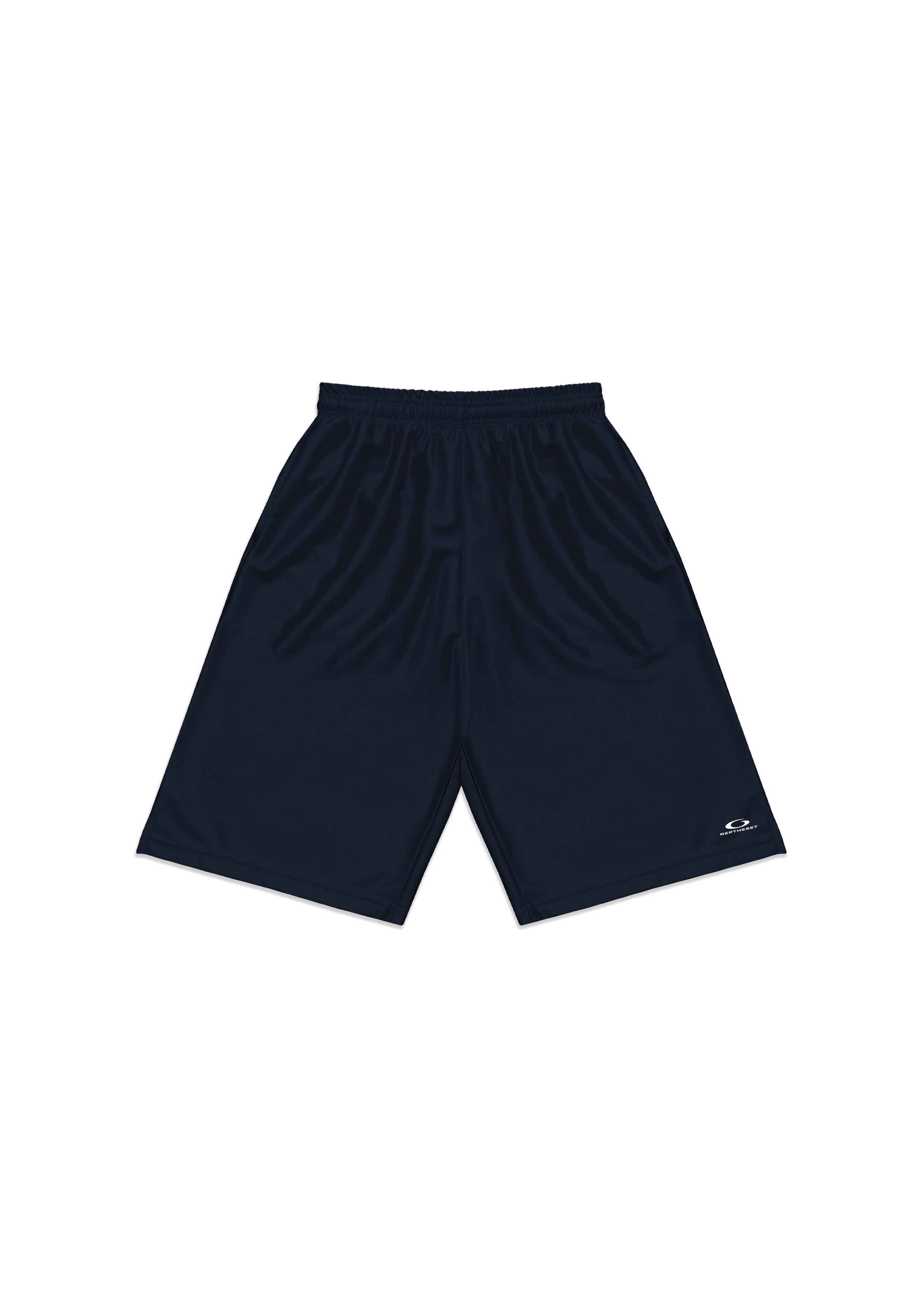 Retro Logo Baggy Shorts (Navy Blue)