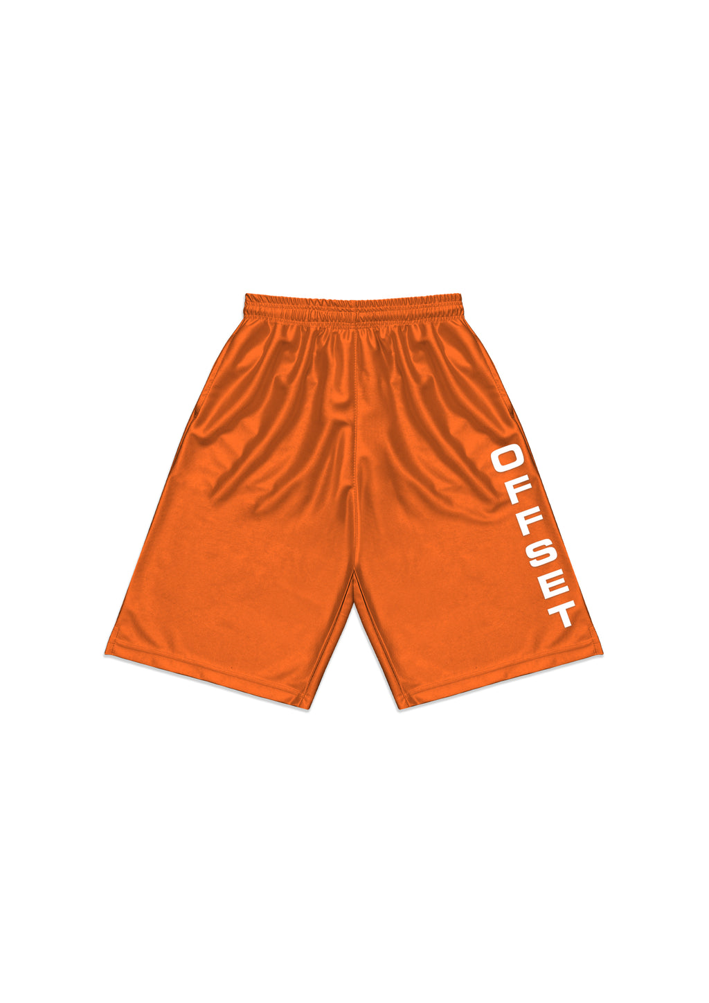 Retro Vertical Baggy Shorts (Orange)