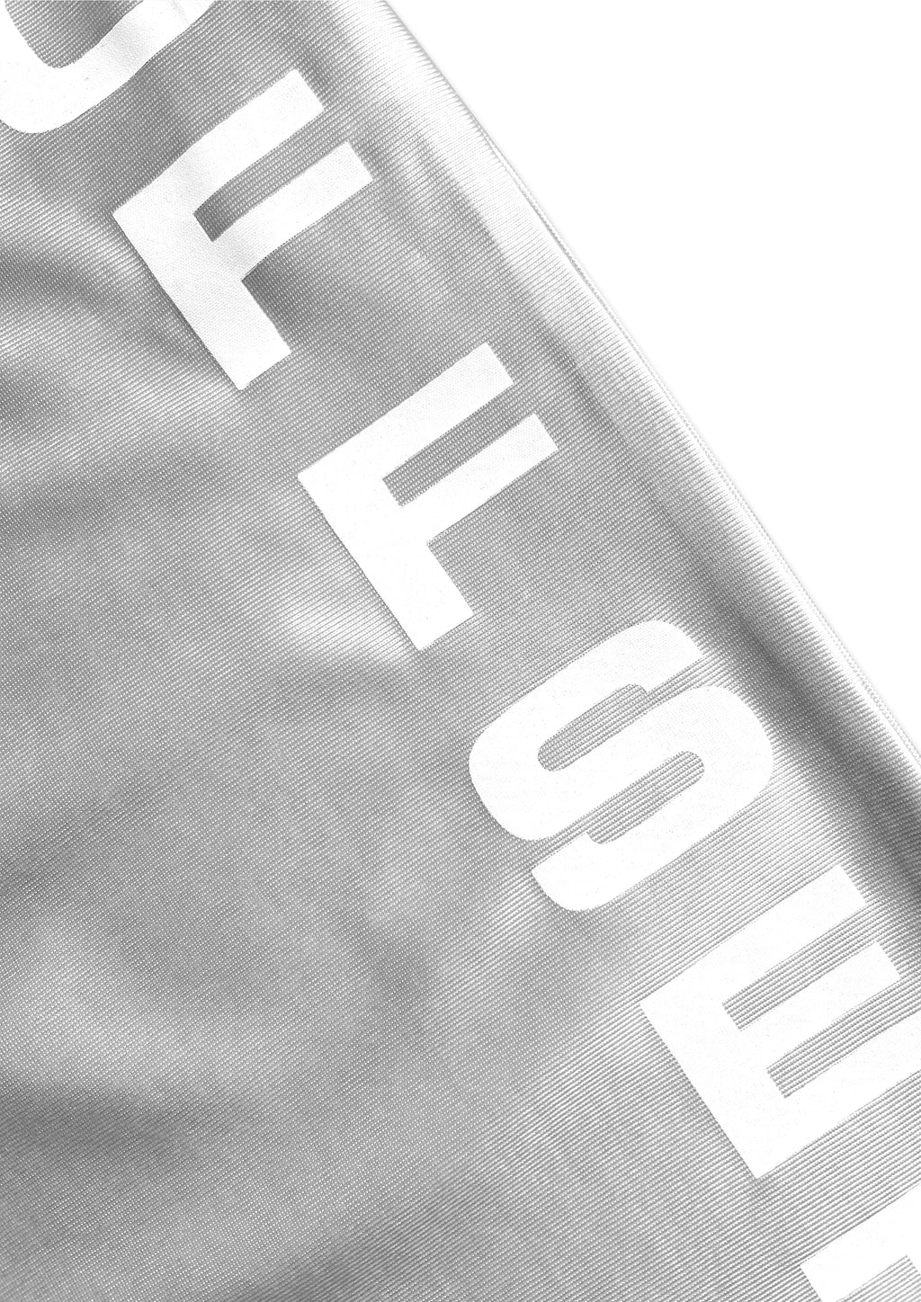 Retro Vertical Baggy Shorts (Silver)