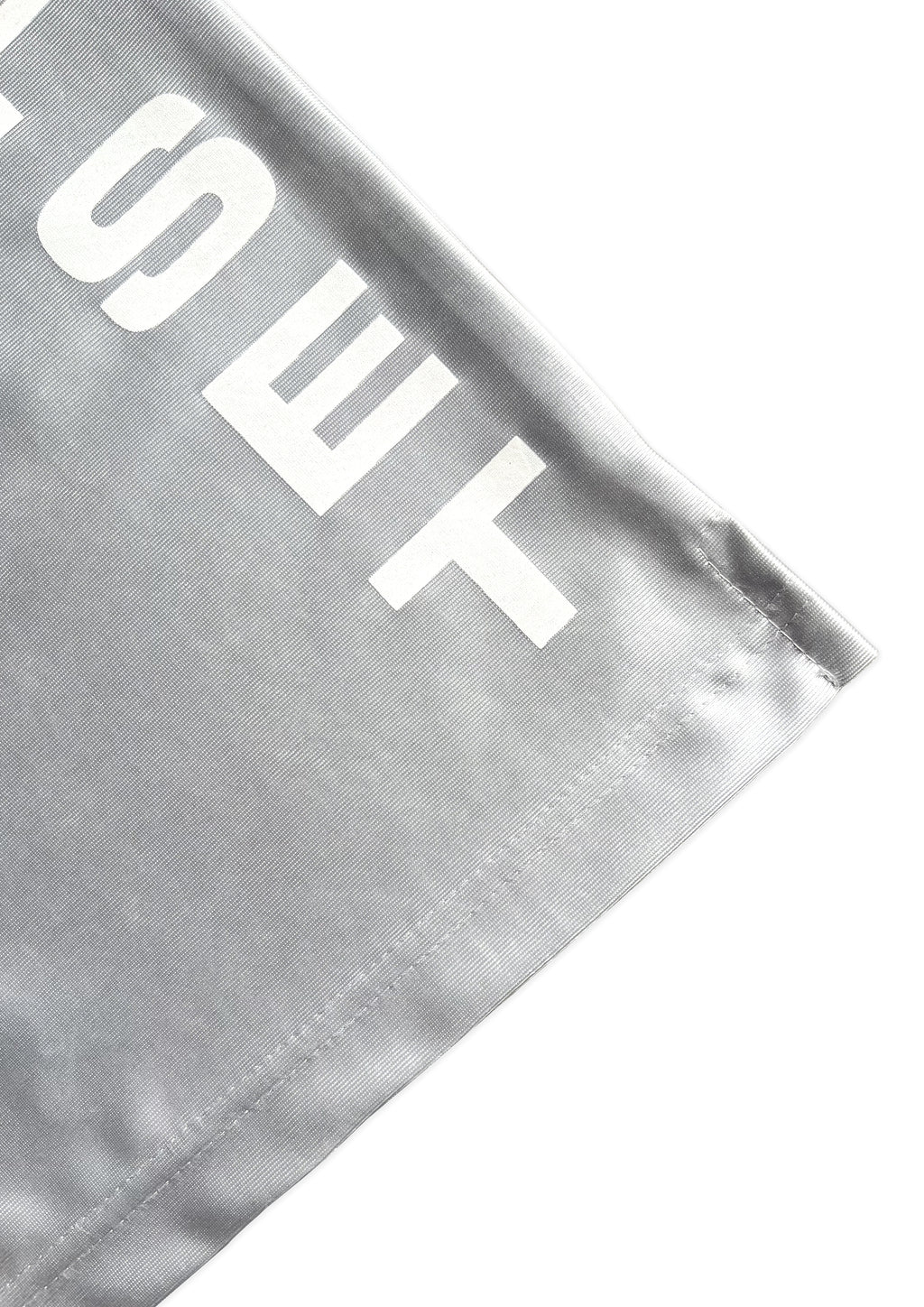 Retro Vertical Baggy Shorts (Silver)