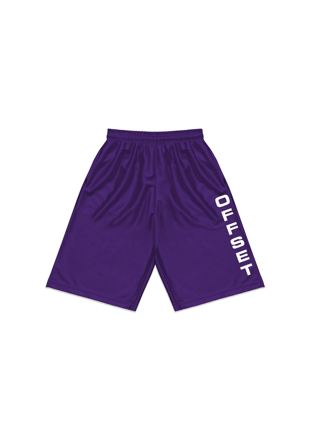 Retro Vertical Baggy Shorts (Violet)